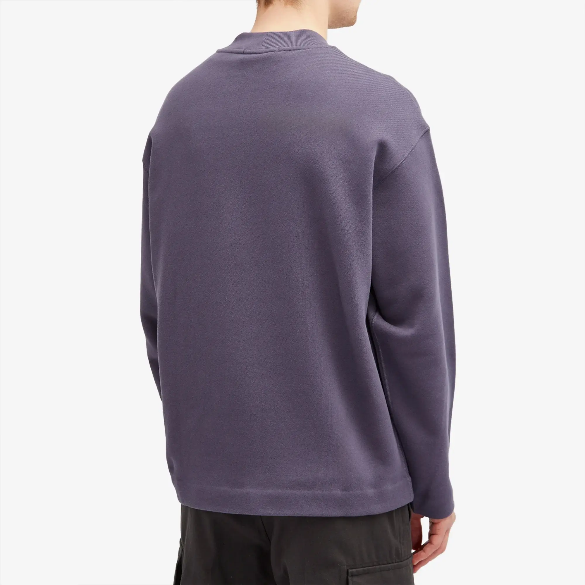 Stone Island Marina Cotton Fleece Sweatshirt Men Sweatshirts Purple