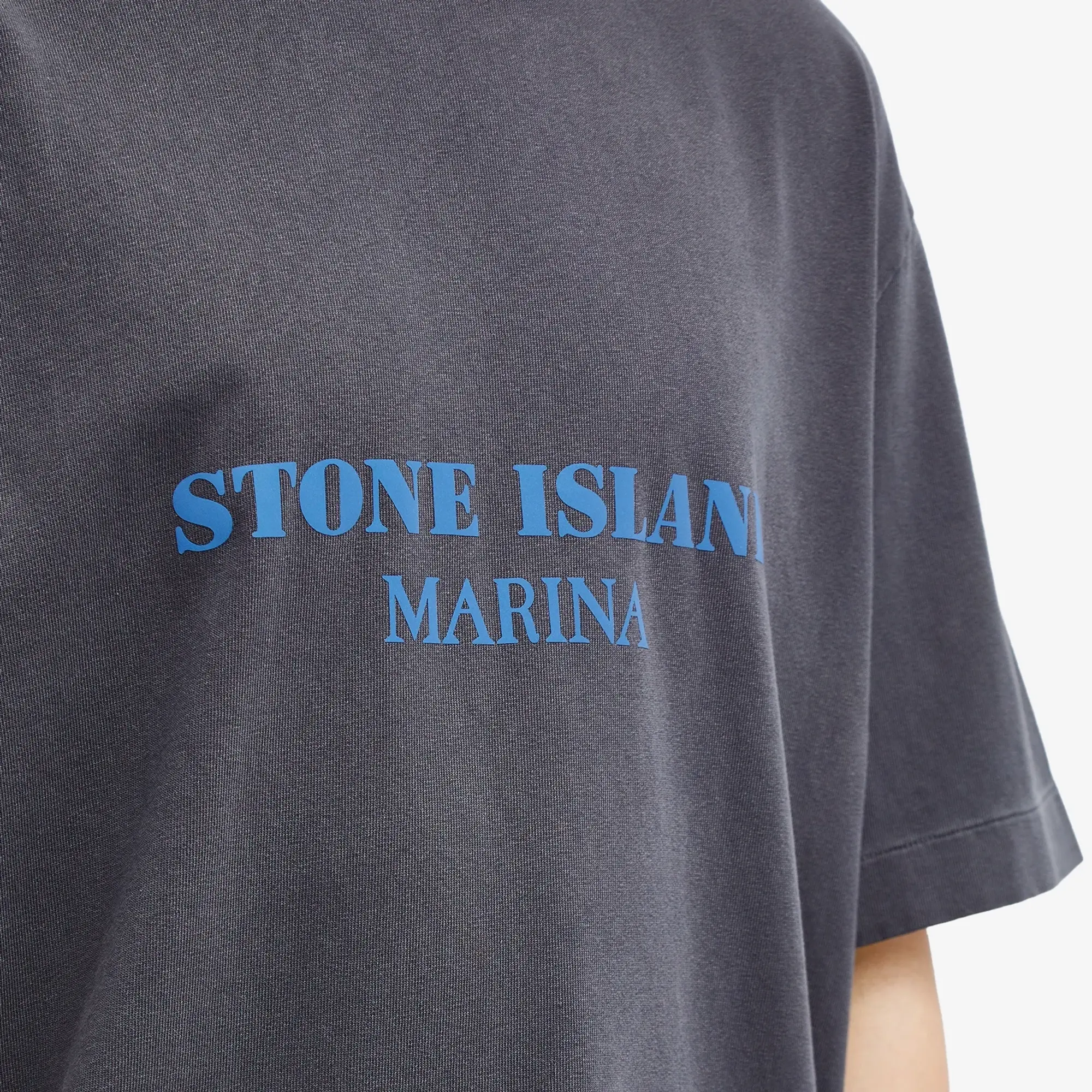 Stone Island Men's Marina Old Effect Logo T-Shirt Ink