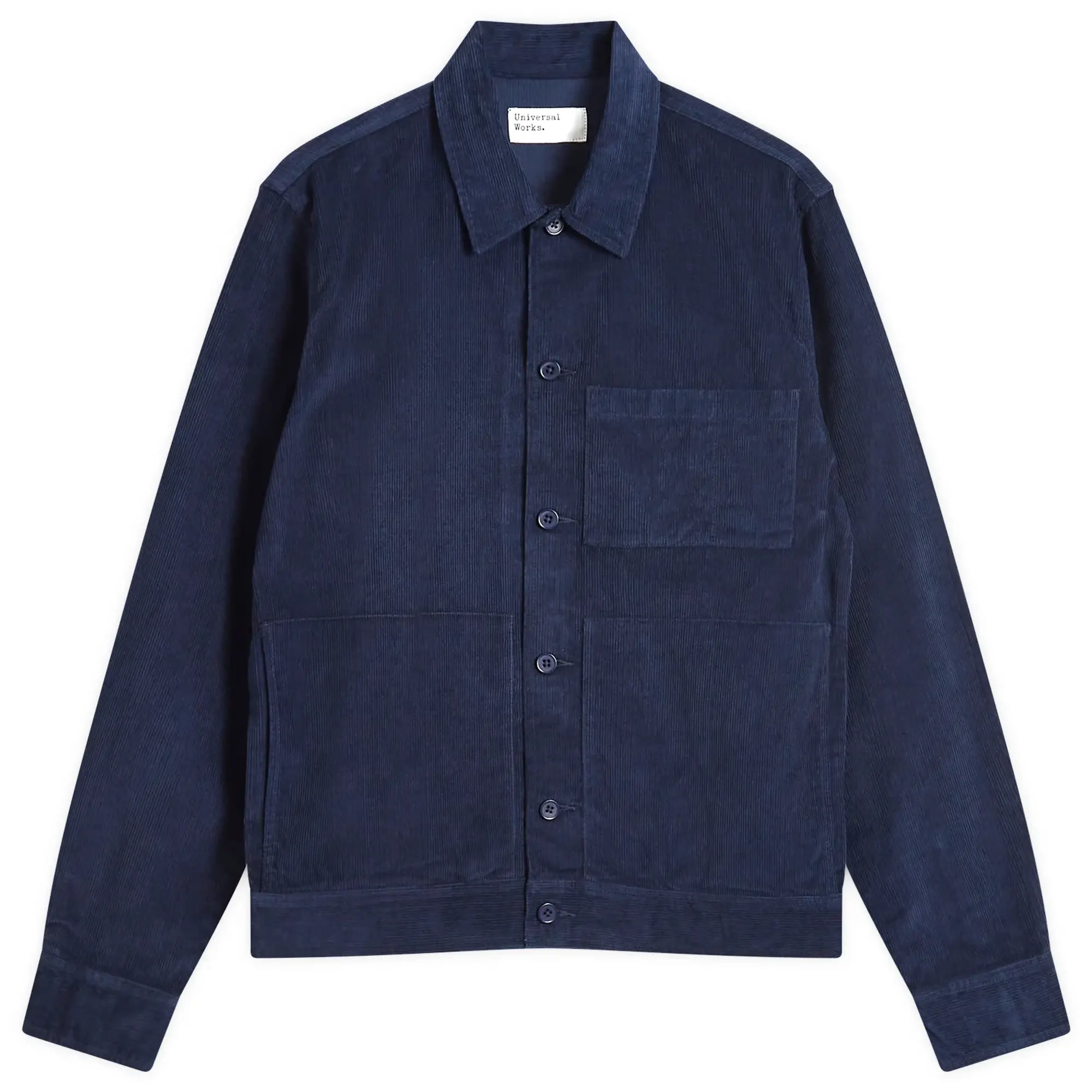 Universal Works Men's Fine Cord Uniform Jacket Navy