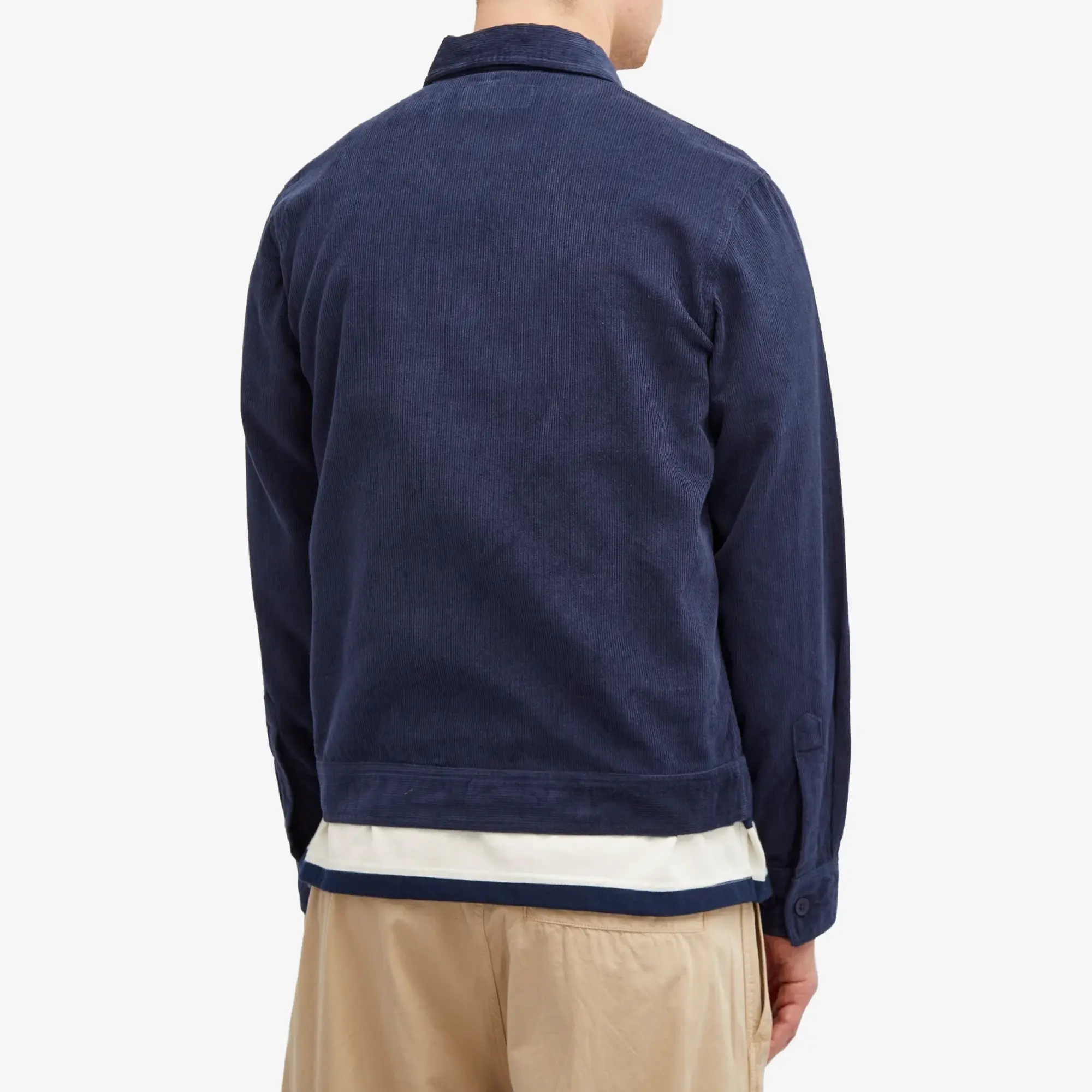 Universal Works Men's Fine Cord Uniform Jacket Navy