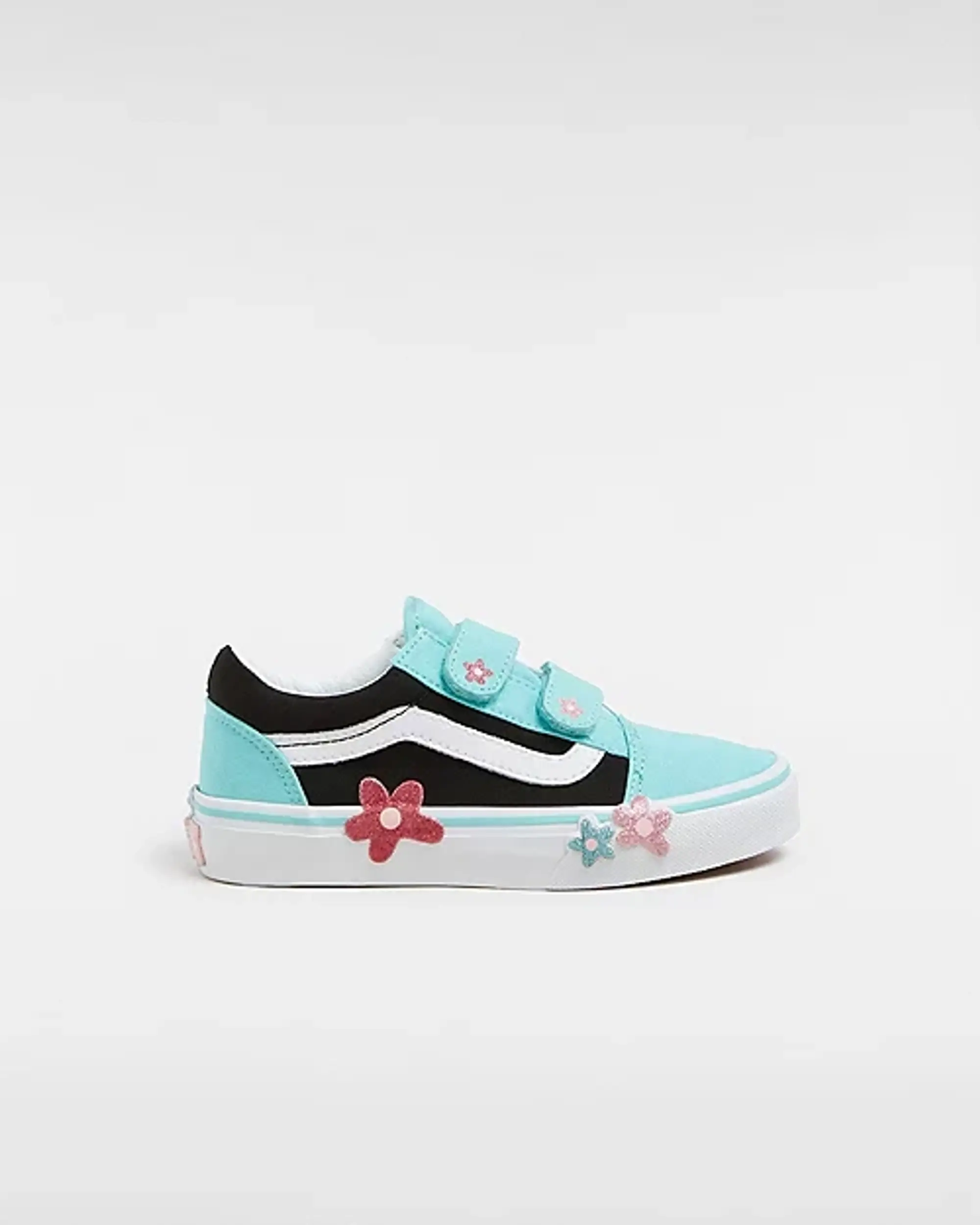 Vans - Kids Old Skool Hook And Loop Glitter Shoes (4-8 Years), Multicolour
