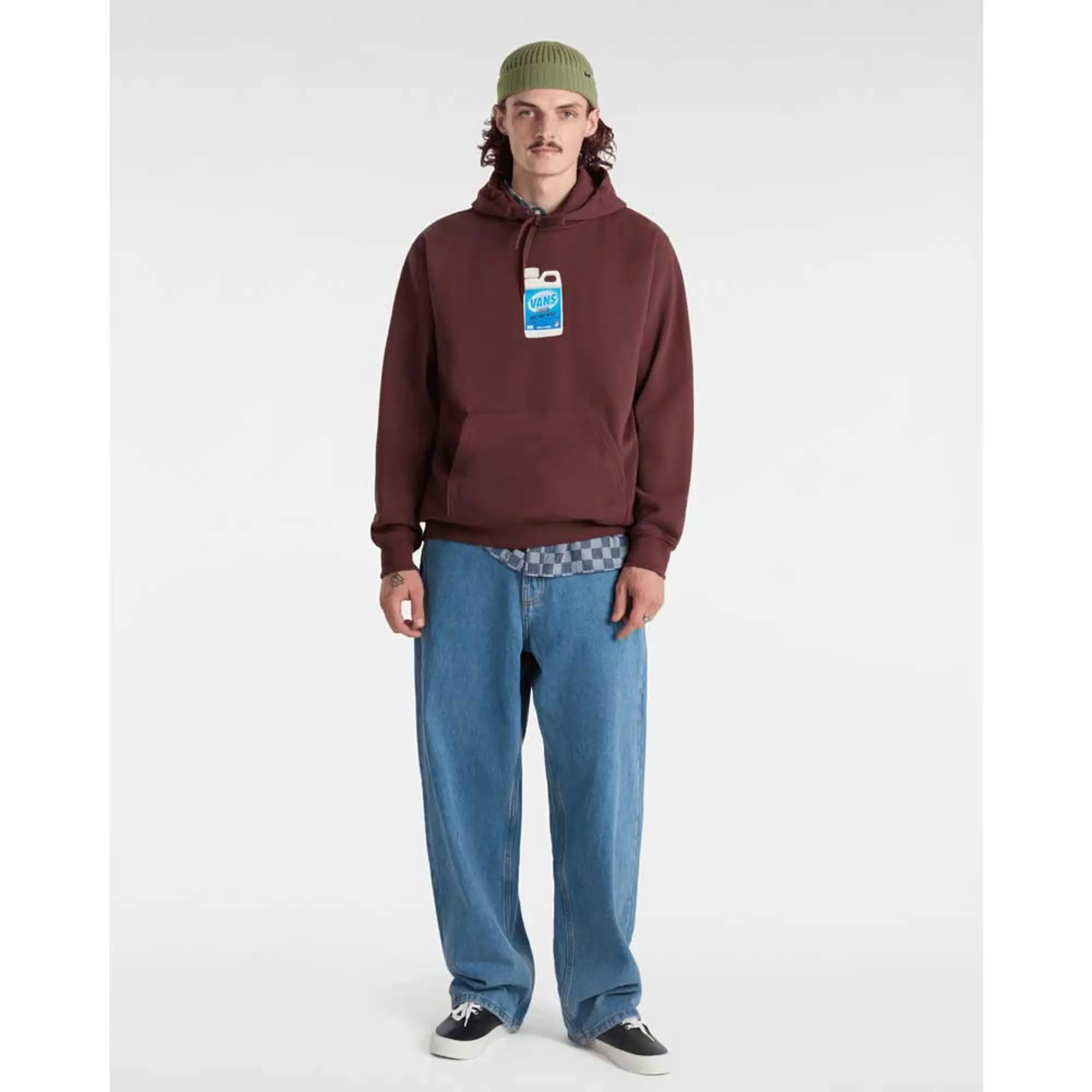 Vans - Extra Strength Loose Pullover Hoodie, Man, Brown