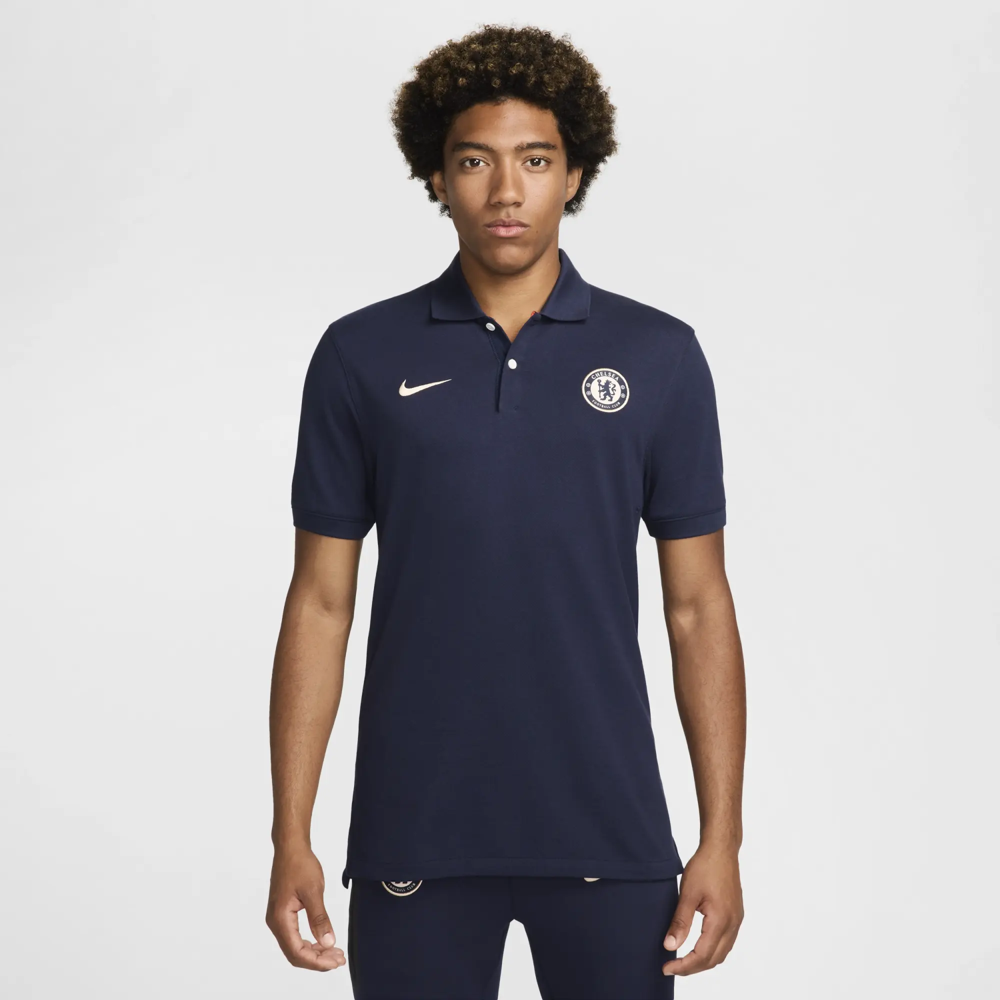 Chelsea Nike Dri Fit Polo - Navy