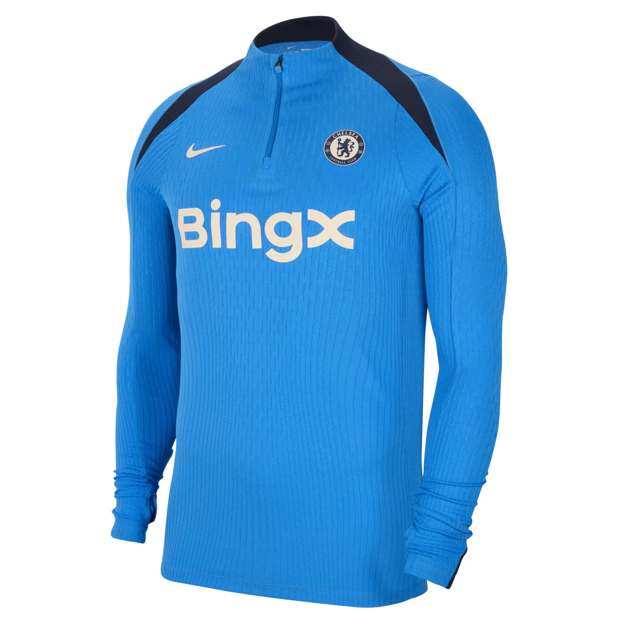 Chelsea F.C. Strike Elite Men's Nike Dri-FIT ADV Football Knit Drill Top - Blue - Polyester/Elastane