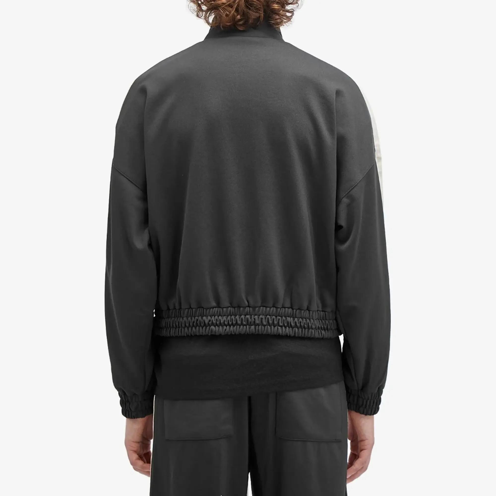 Cole Buxton Men's Crochet Stripe Track Jacket Vintage Black