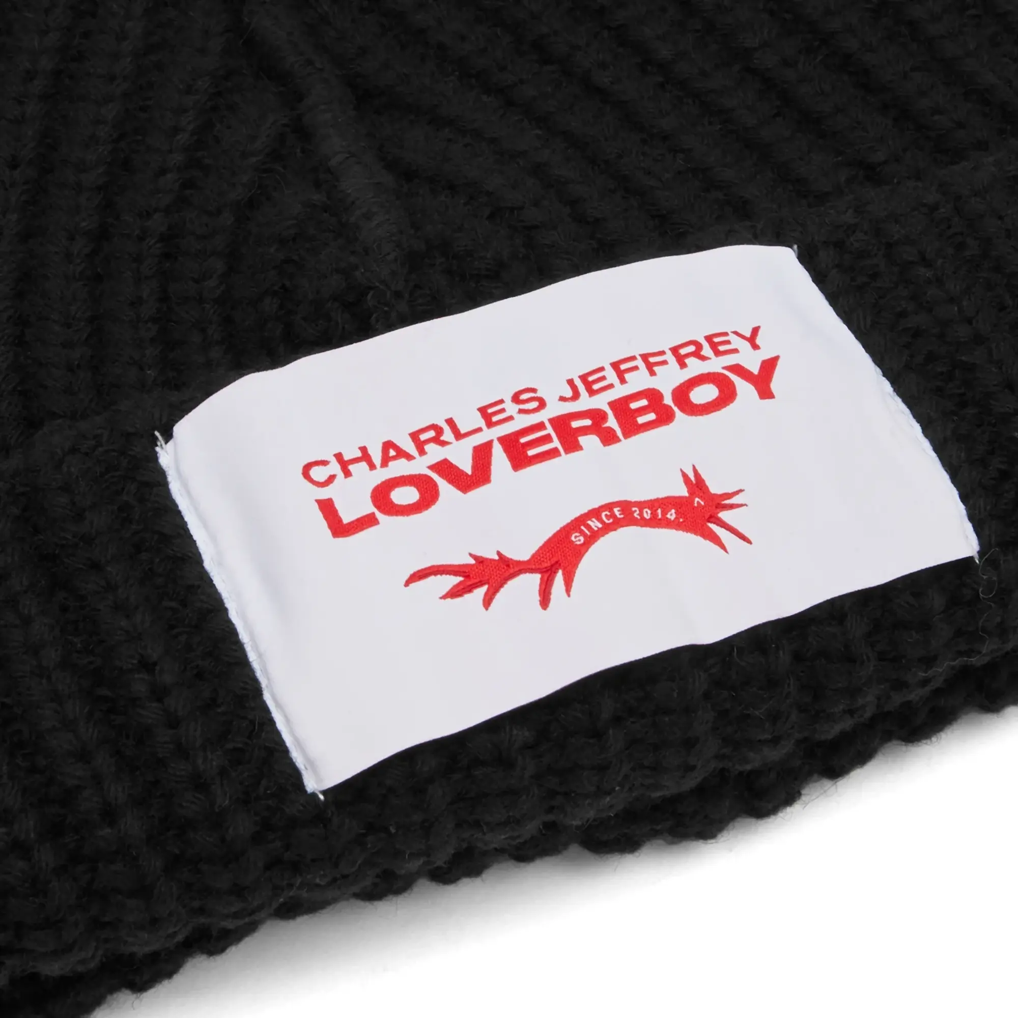 Charles Jeffrey Women's Chunky Rabbit Beanie Hat Black