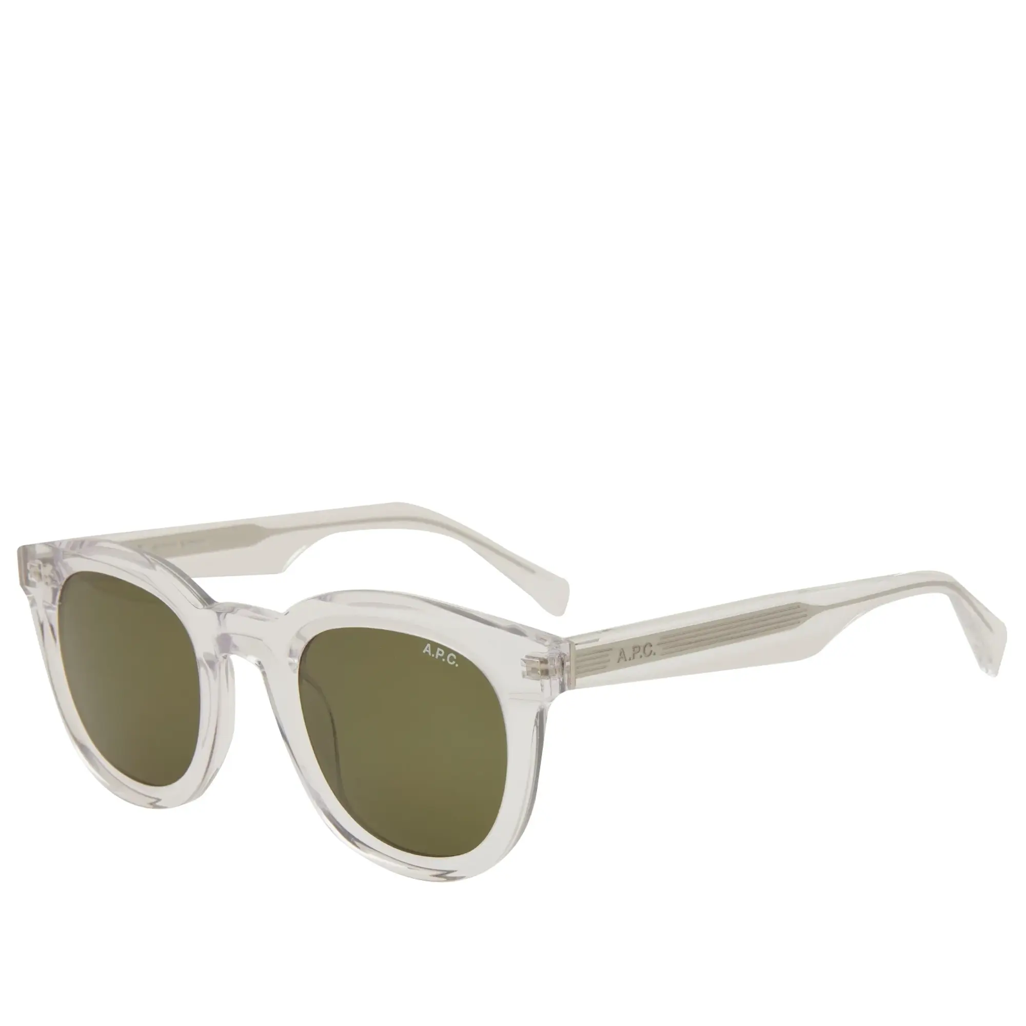 A.P.C. Men's Lou Sunglasses Transparent