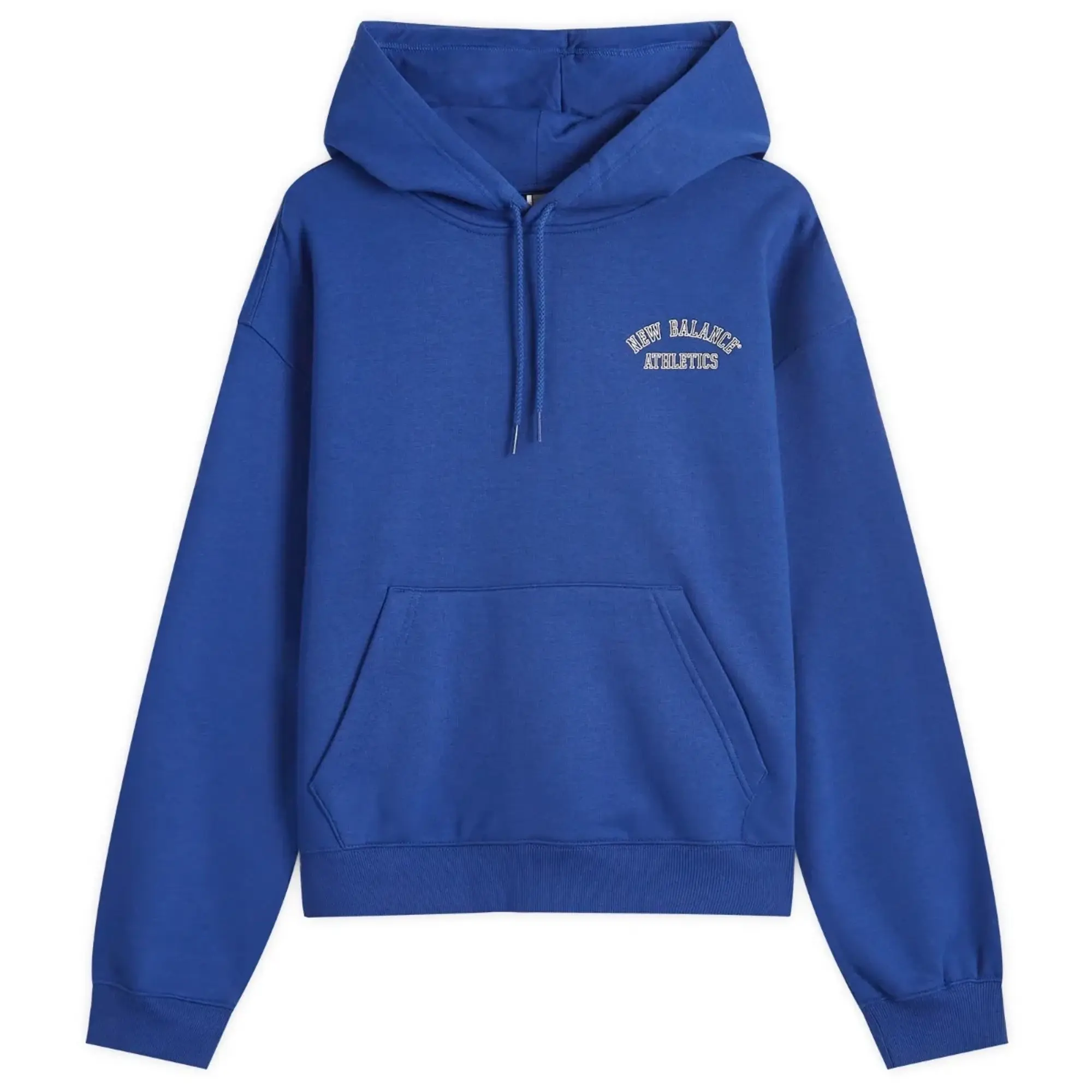 New Balance graphic fleece hoodie in brown