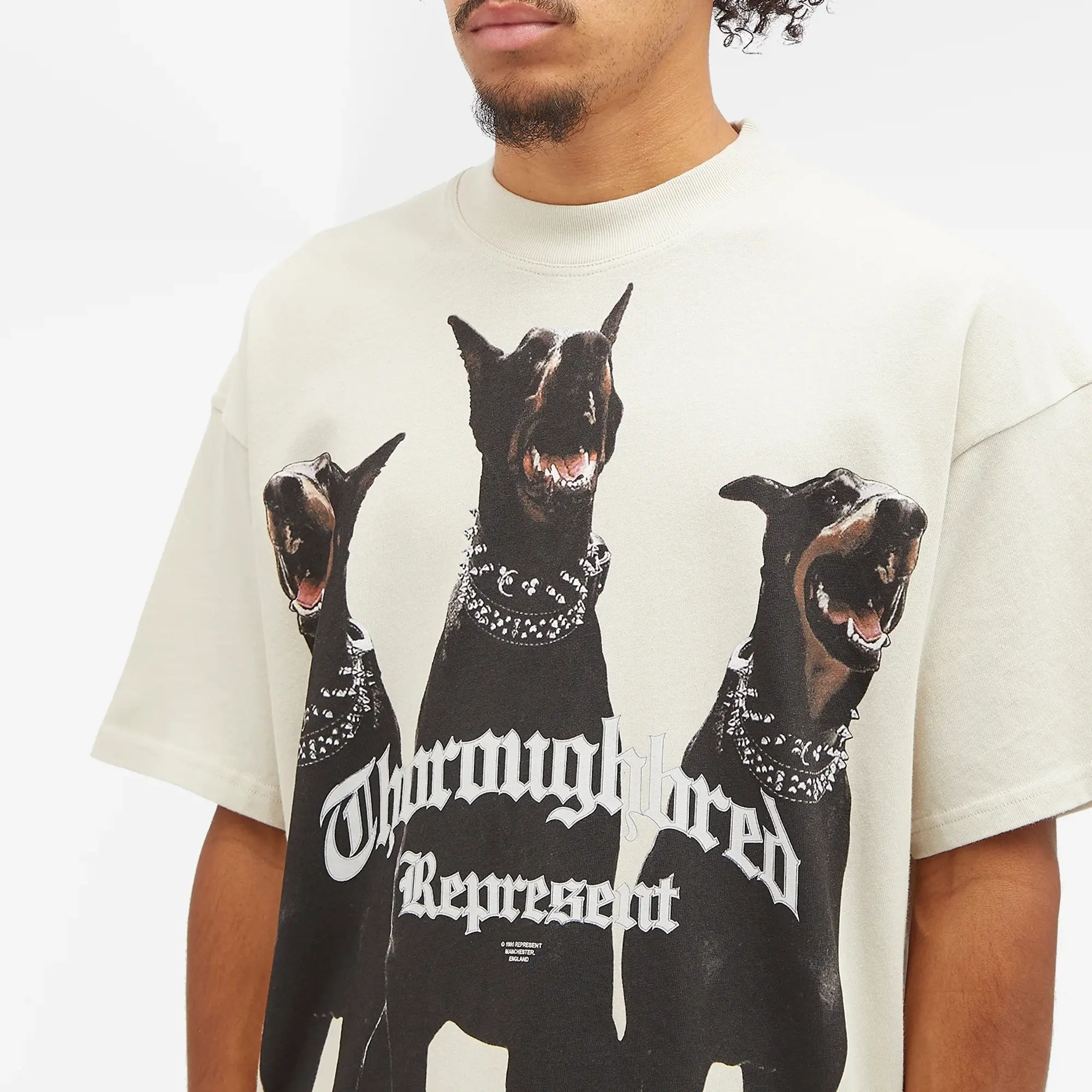 Represent Thoroughbred Tee Men Shortsleeves Beige