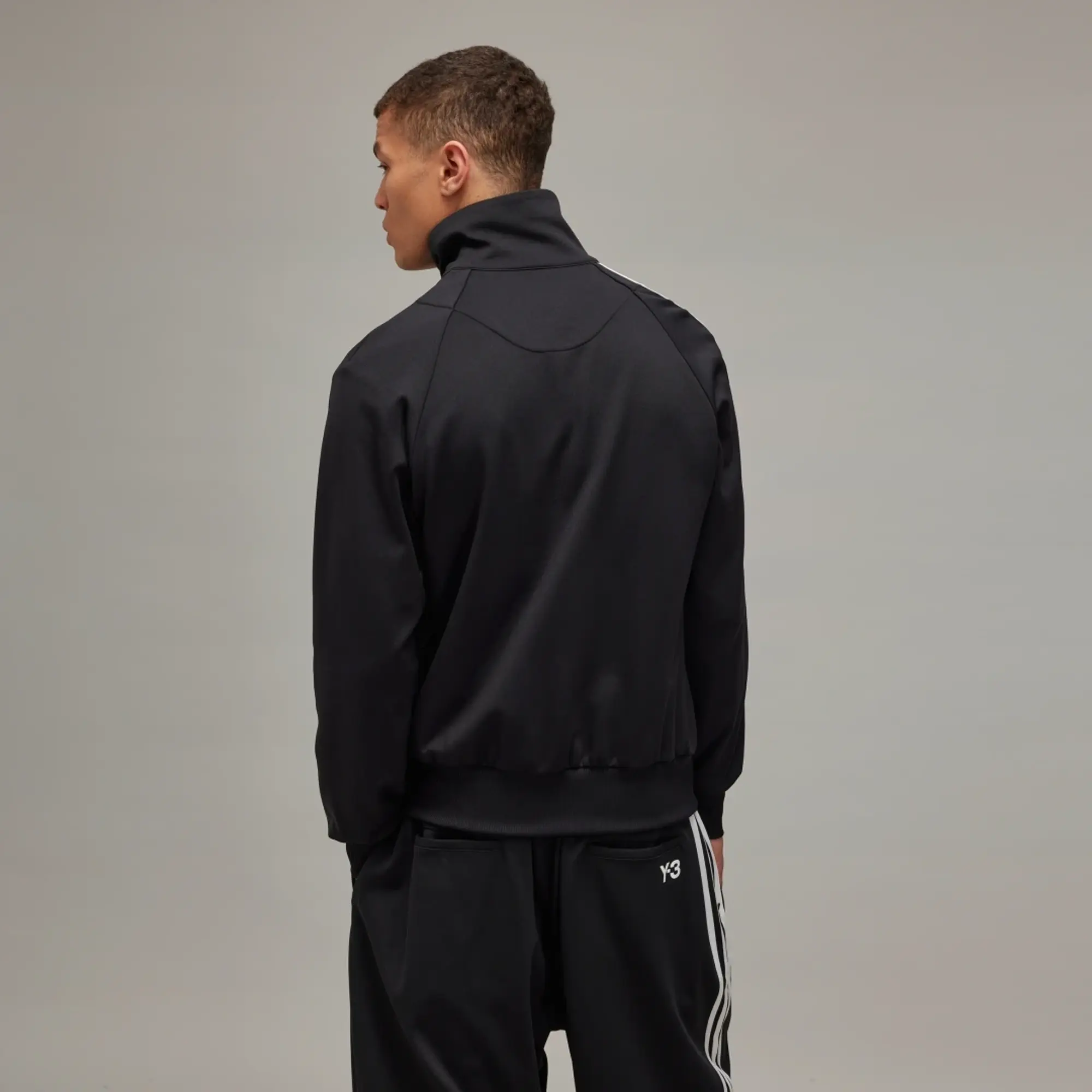 Y-3 Men's 3-Stripe Track Top Black
