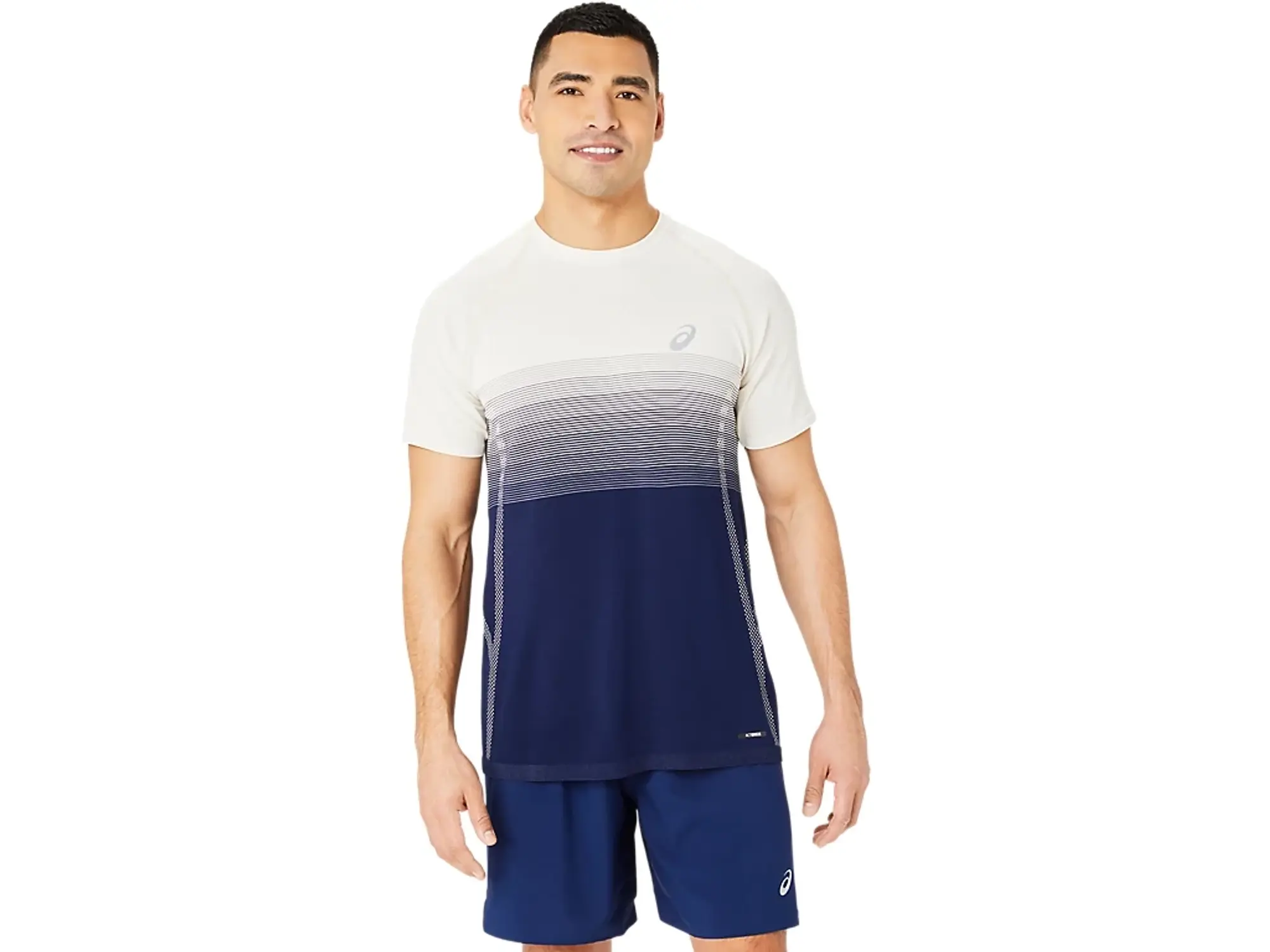 ASICS Seamless Short Sleeve T-Shirt - Navy - Mens