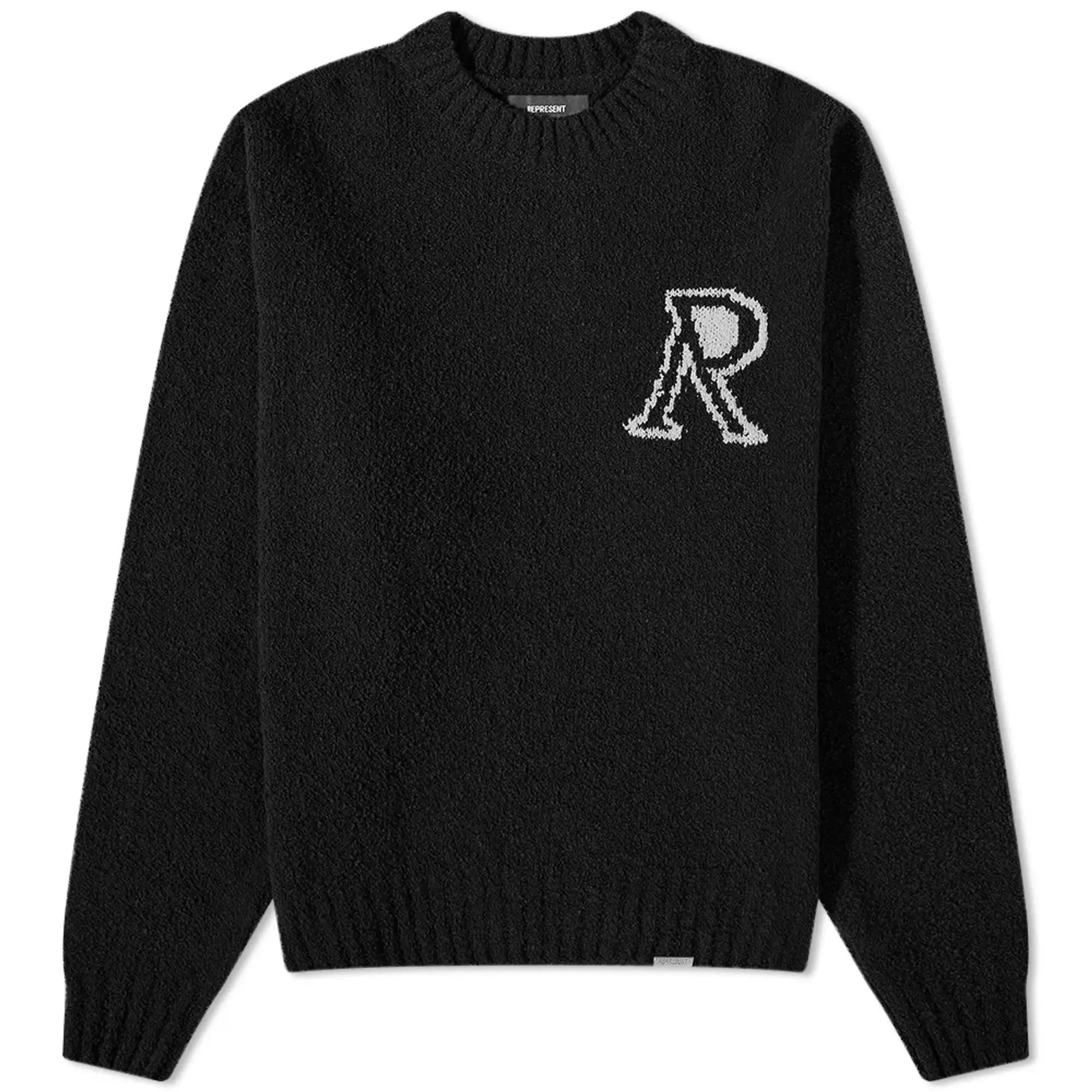 Black boucle sweater best sale