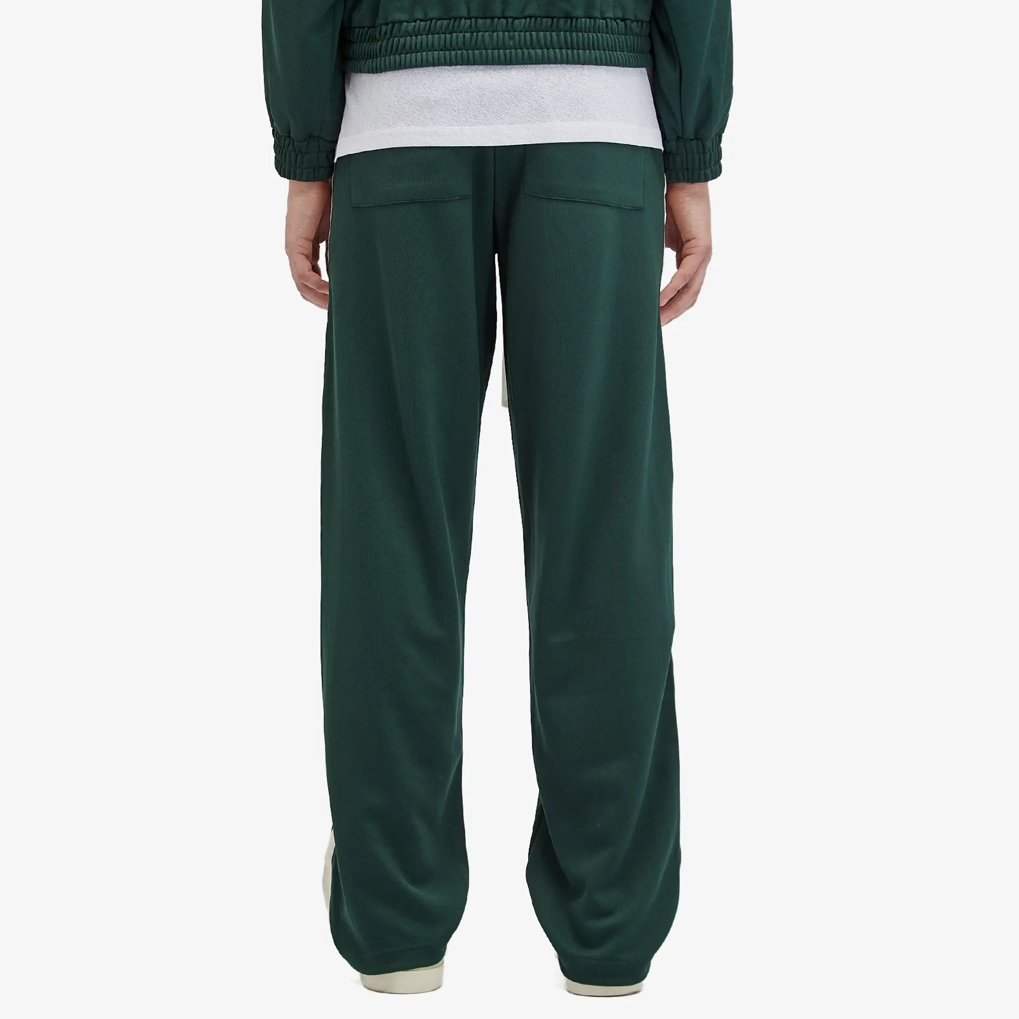 Cole Buxton Men's Crochet Stripe Track Pants Forest Green