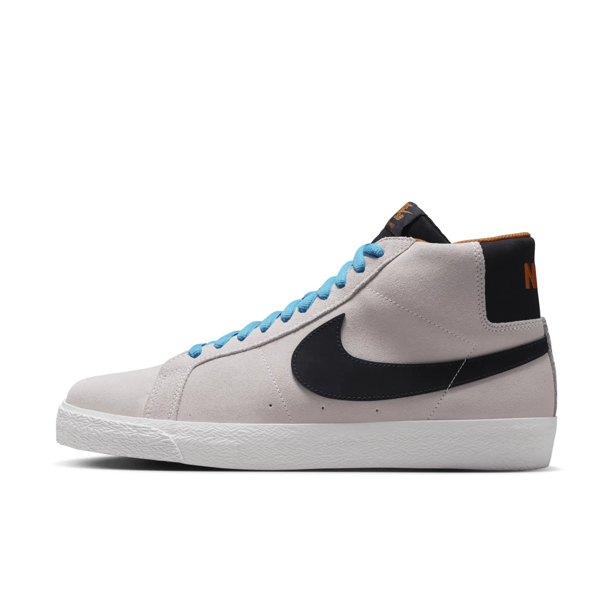 Nike SB Zoom Blazer Mid Electric Skate Shoes - Grey