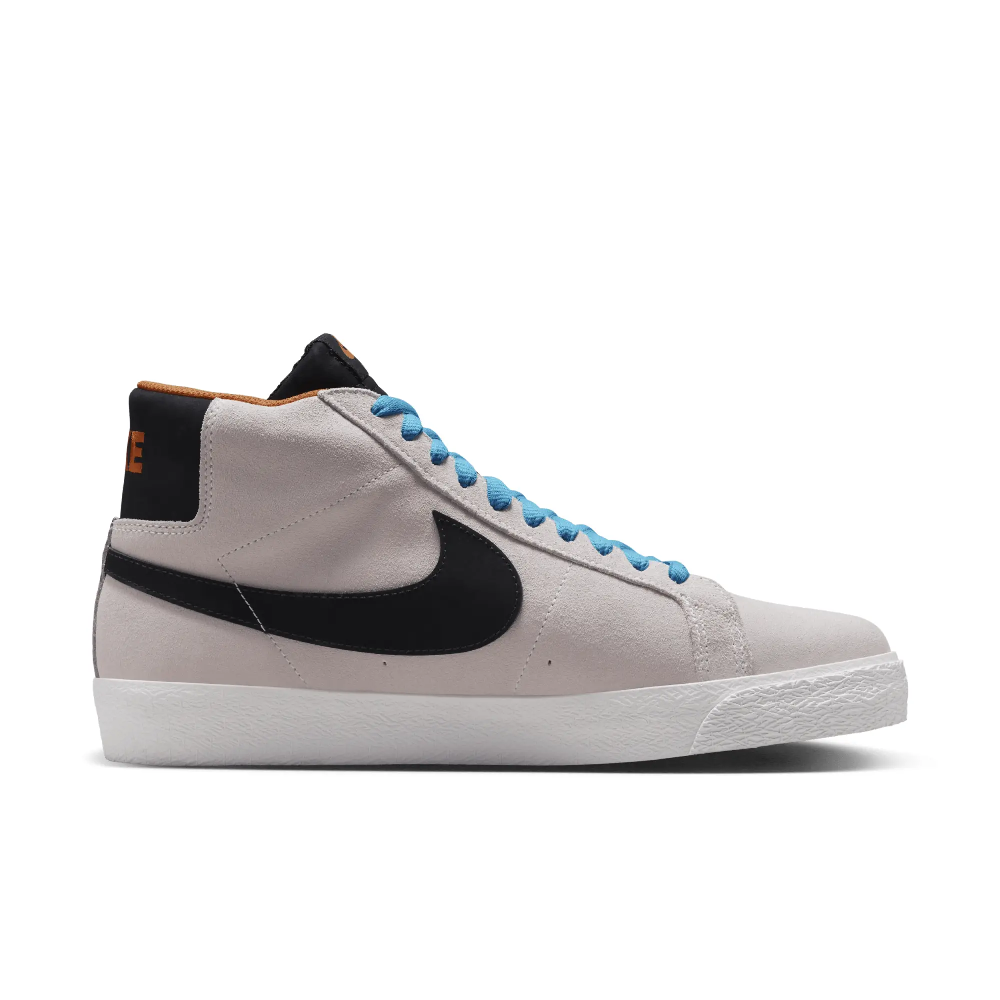 Nike SB Zoom Blazer Mid Electric Skate Shoes - Grey