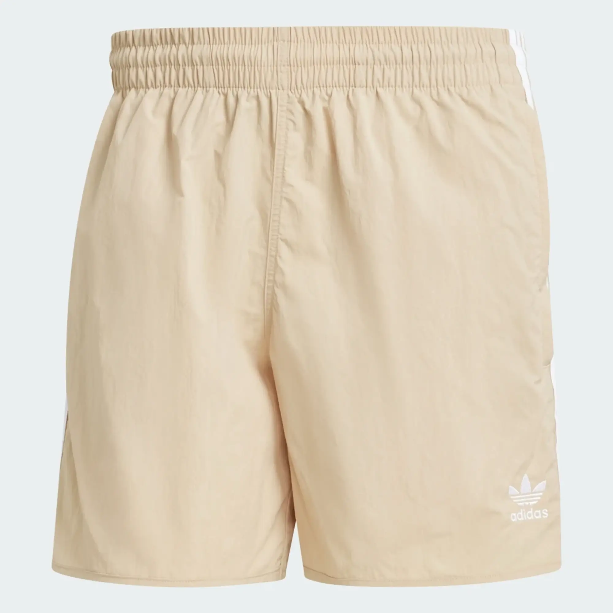 Adidas Originals Adicolour Sprinter Shorts In Beige-White