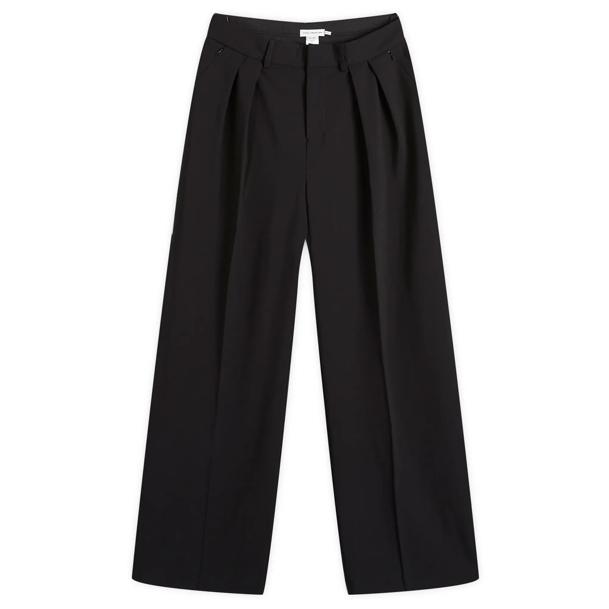 Good American Women's Suiting Good 90S Pleated Trouser Black