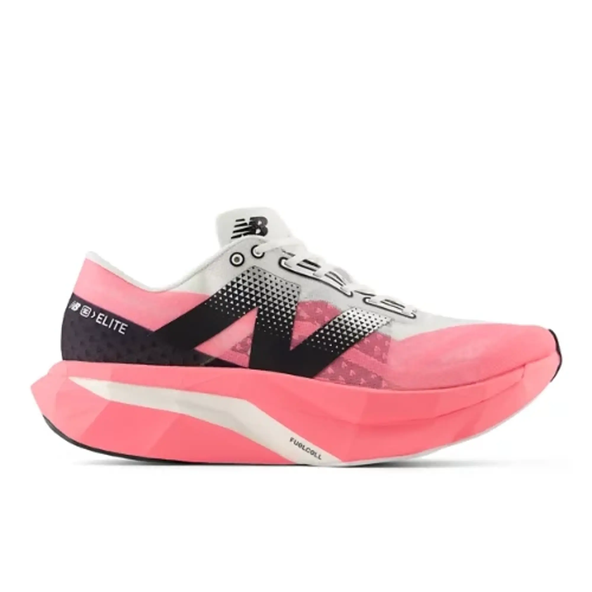 New Balance Men's FuelCell SuperComp Elite v4 in Pink/White/Black Synthetic