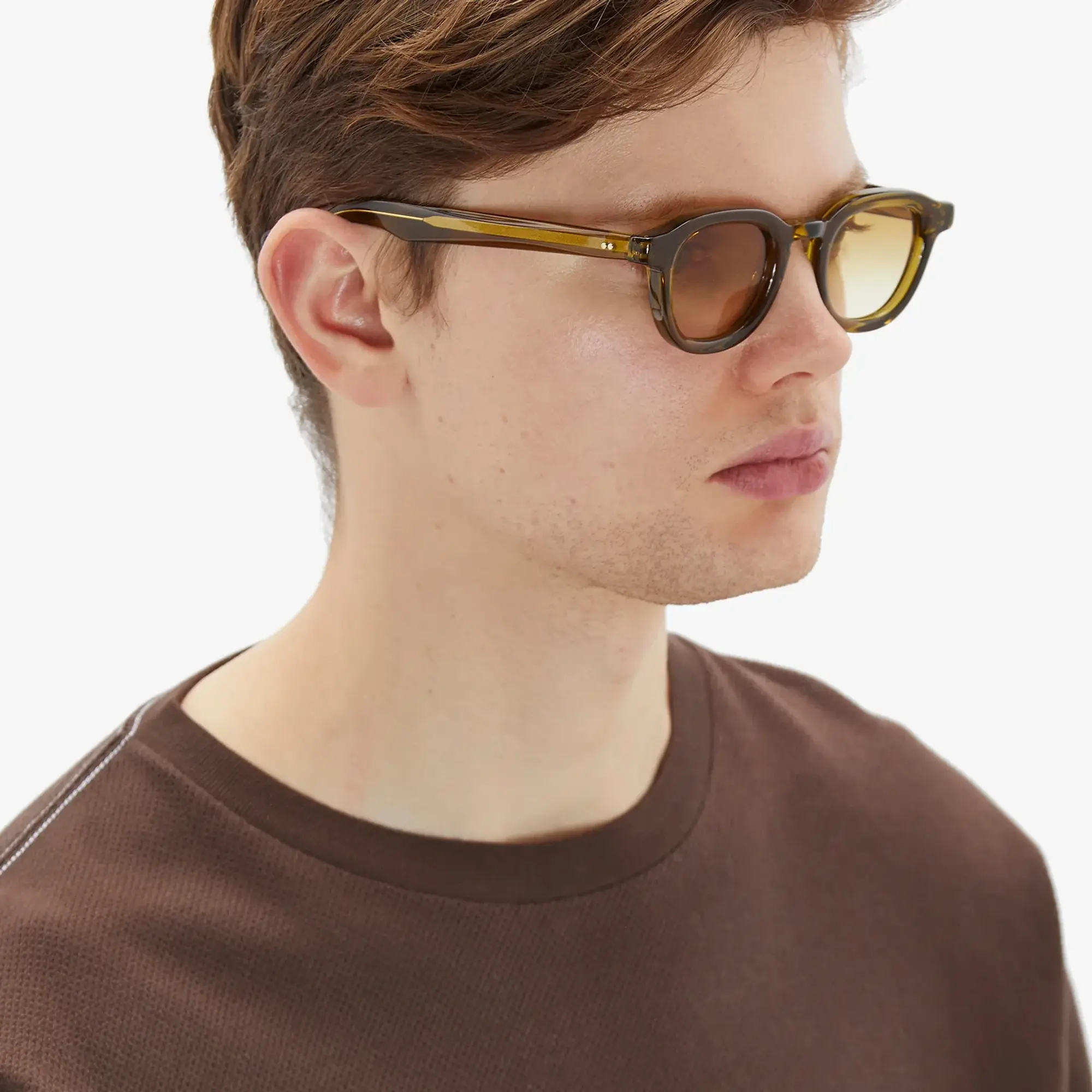 Moscot Men's Dahven Sunglasses Olive Brown | MSCT-DHVN-OC | FOOTY.COM