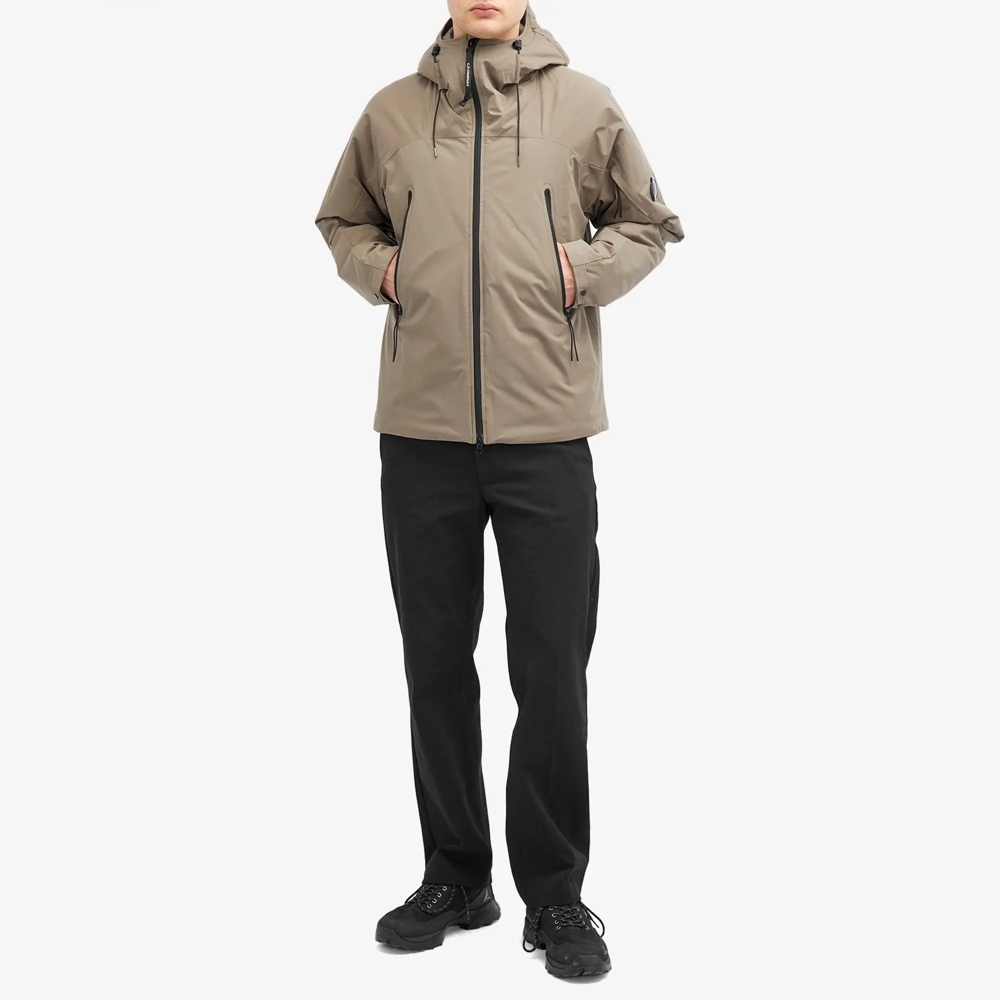 C.P. Company Men's Pro-Tek Hooded Jacket Walnut