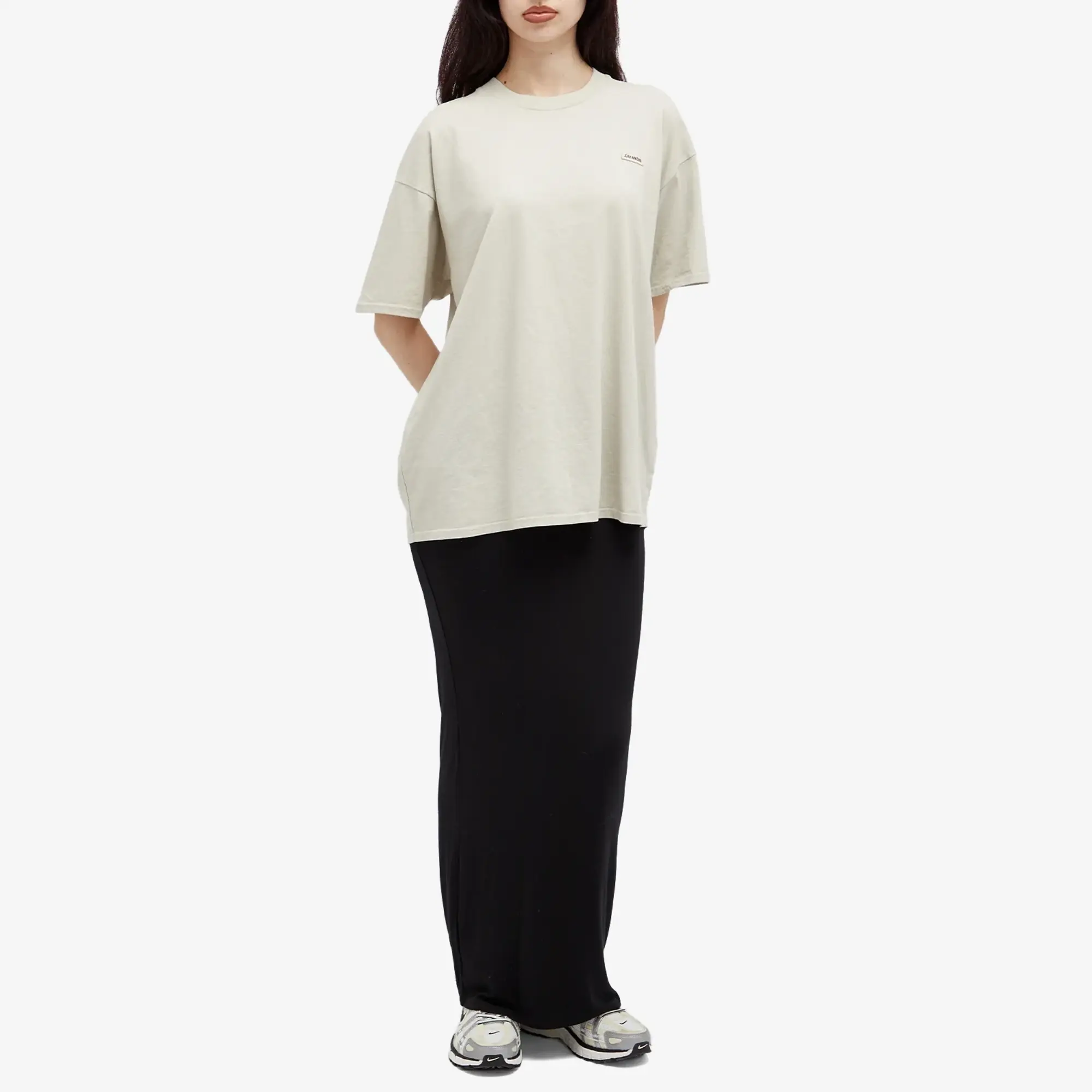 Joah Brown Women's Oversized Logo T-Shirt Fog
