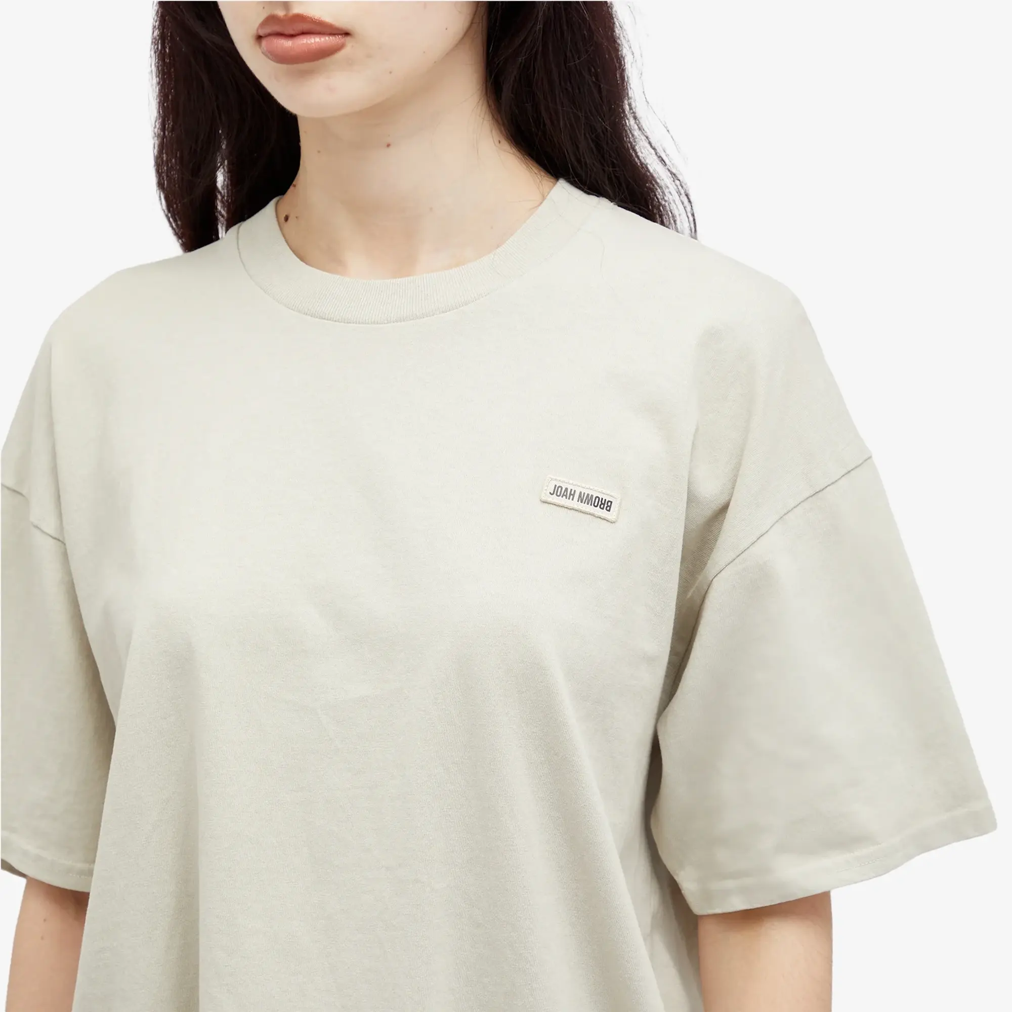 Joah Brown Women's Oversized Logo T-Shirt Fog
