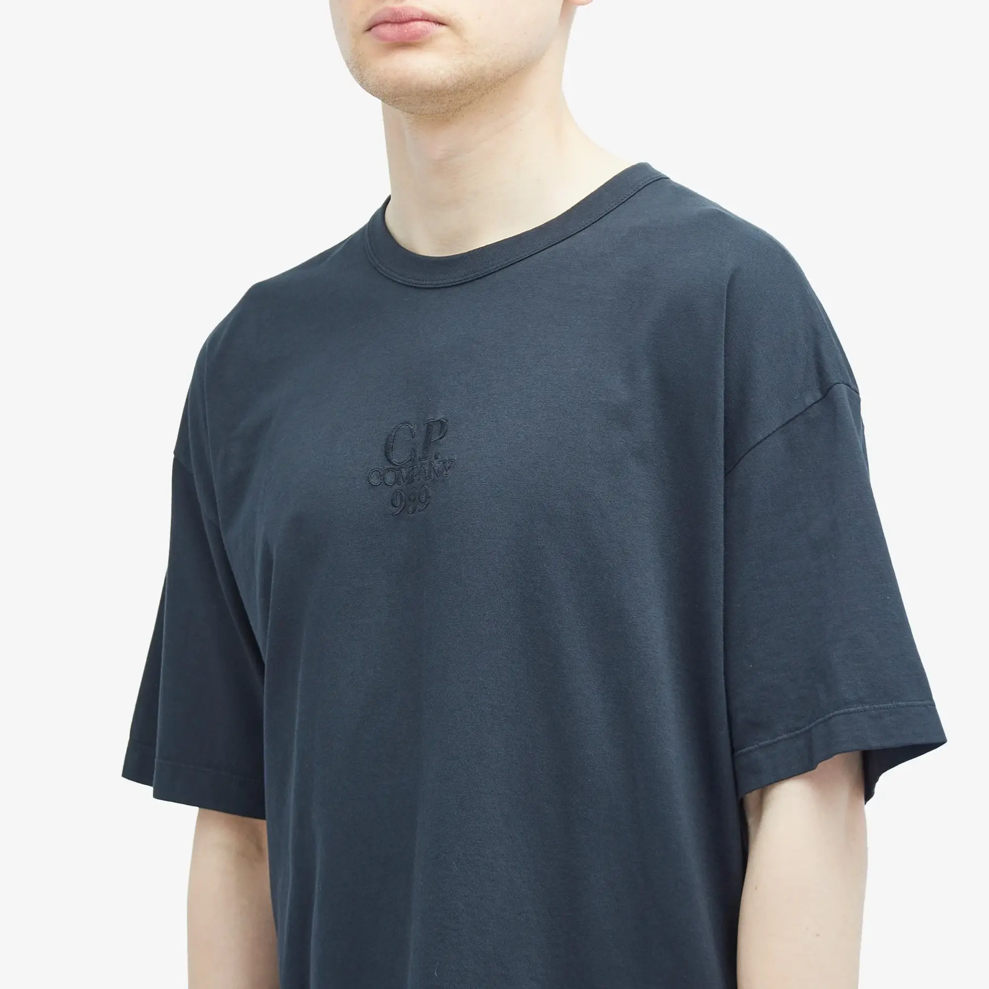 C.P. Company Men's 20/1 Logo T-Shirt Black Sand