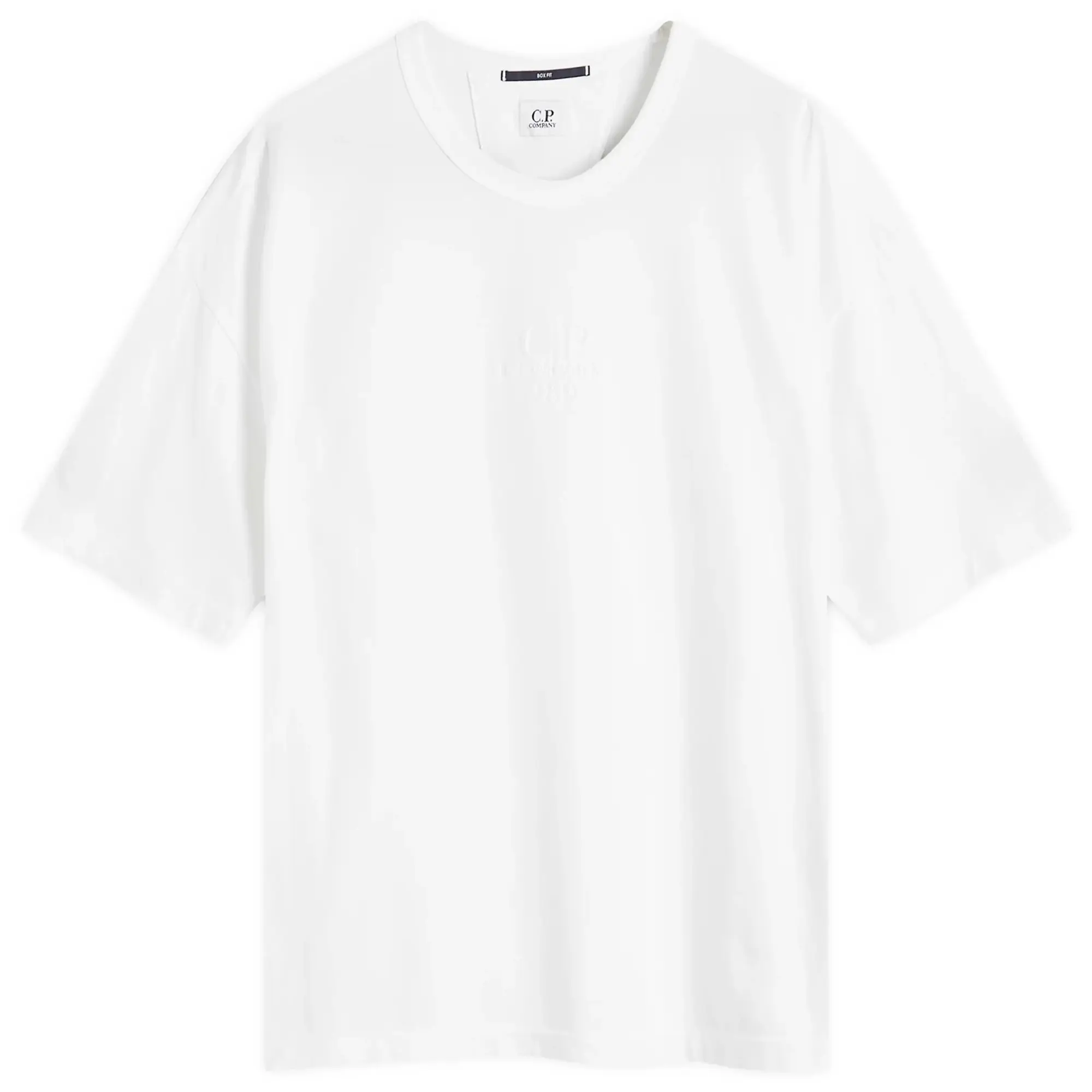 C.P. Company Boxy Logo T-Shirt - Gauze White