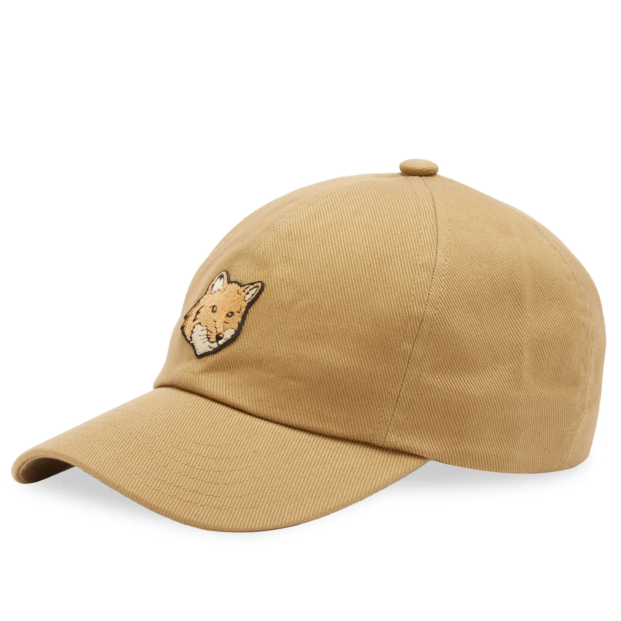 Maison Kitsuné Maison Kitsune Bold Fox Head Cap Chino Beige