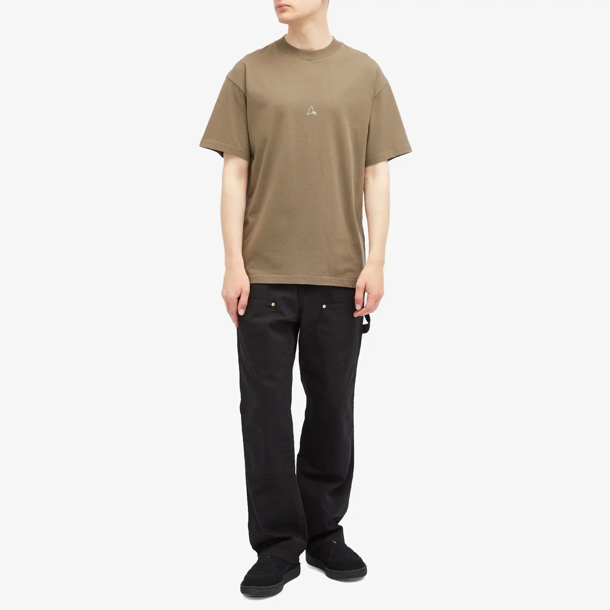 ROA Men's Regular Logo T-Shirt Crocodile