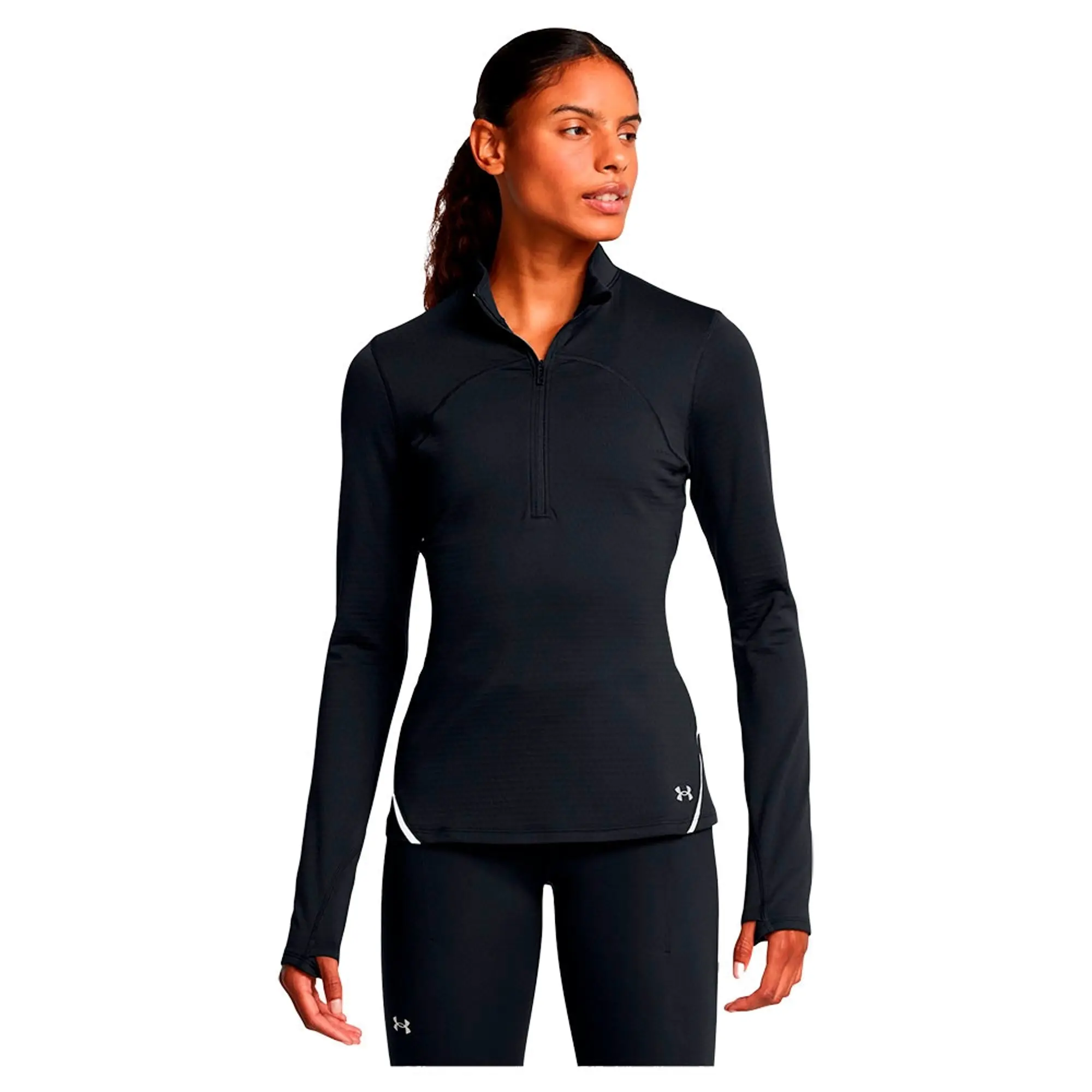 Women's  Under Armour  Vanish Cold Weather ½ Zip Black / Reflective S