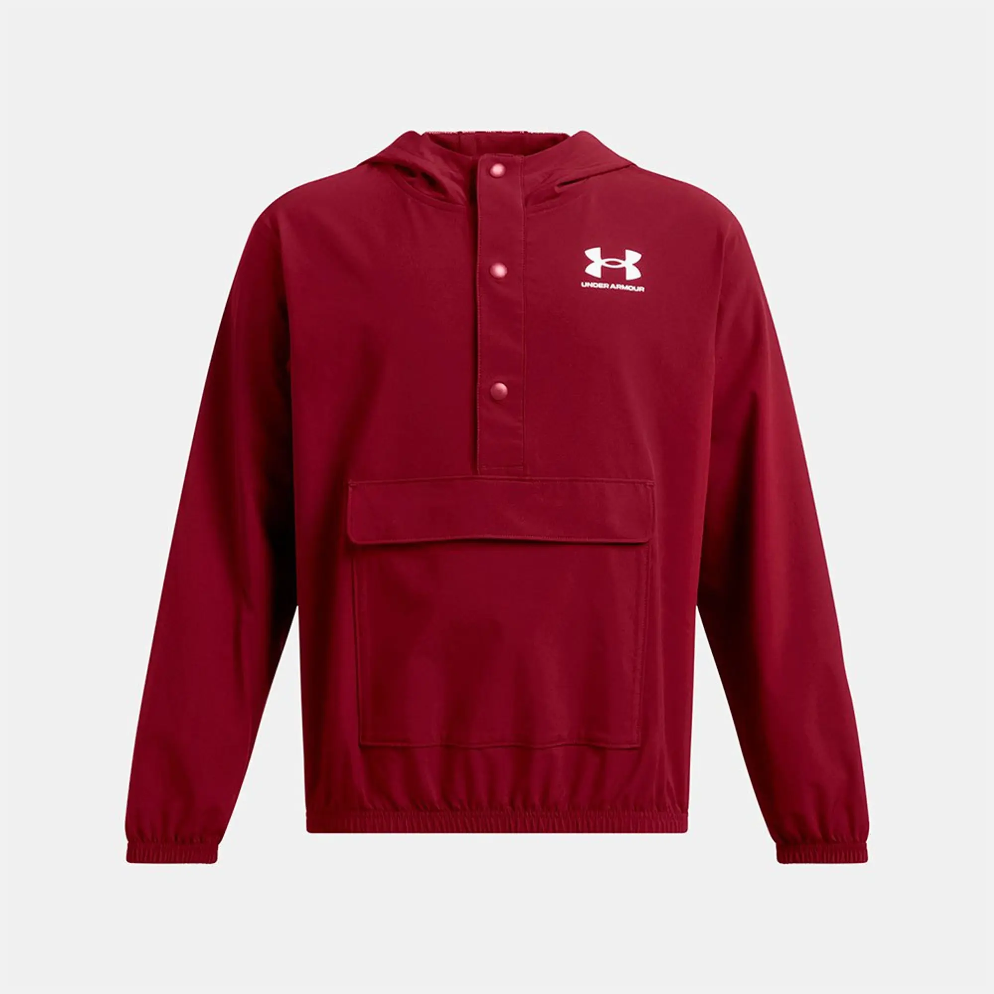 Boys'  Under Armour  Icon Woven Anorak Cardinal / White YXL (63 - 67 in)