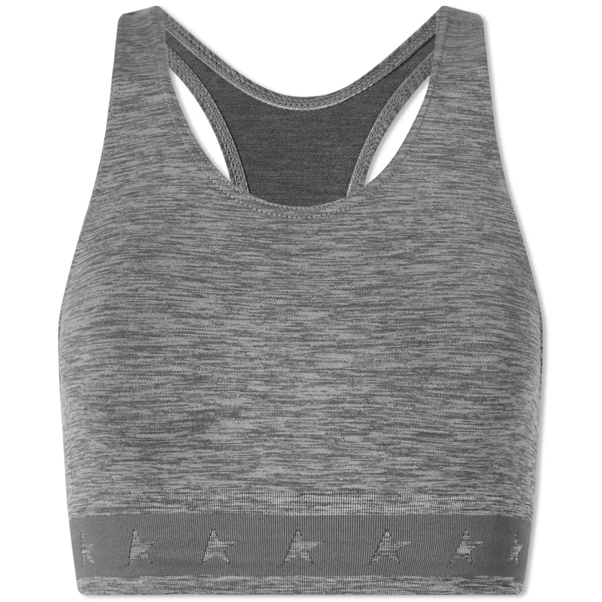 Golden Goose Women's Star Racerback Sports Bra Melange Grey