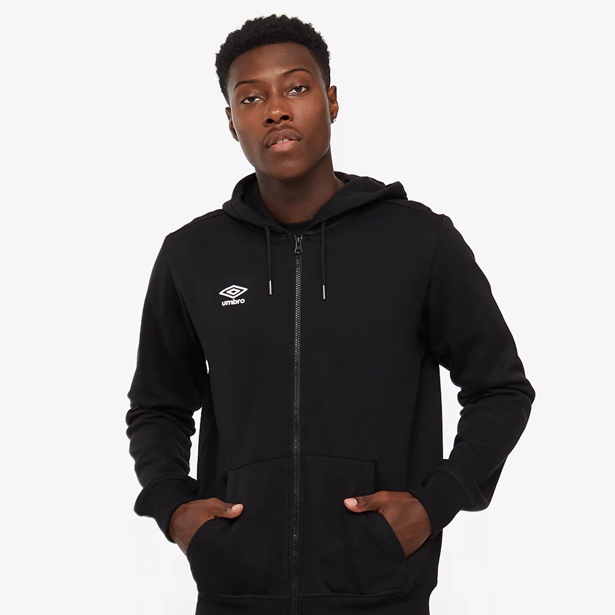 Umbro Small Logo Zip Through Hoodie