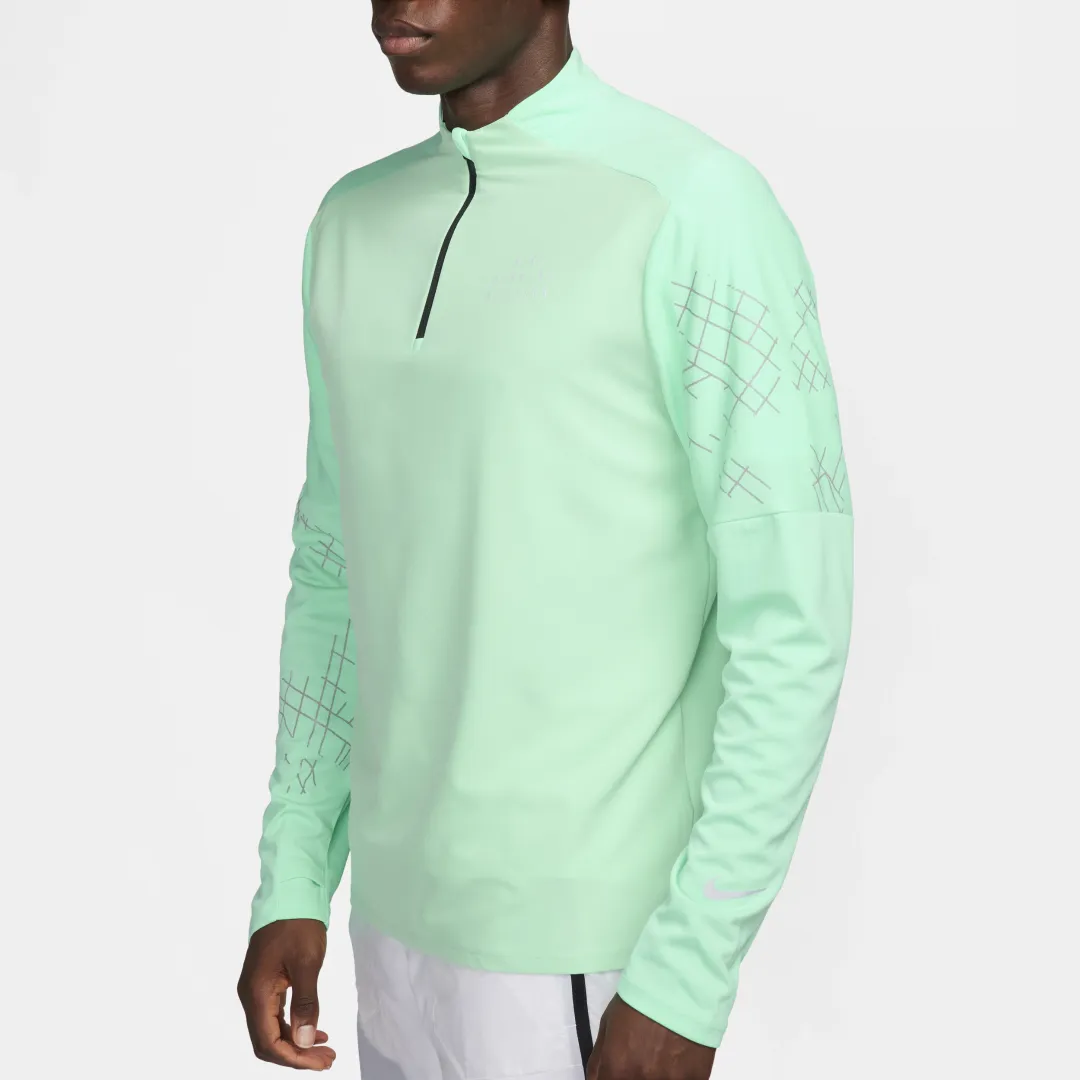 Nike Dri-FIT Run Division Men's 1/2-Zip Flash Running Top - Green