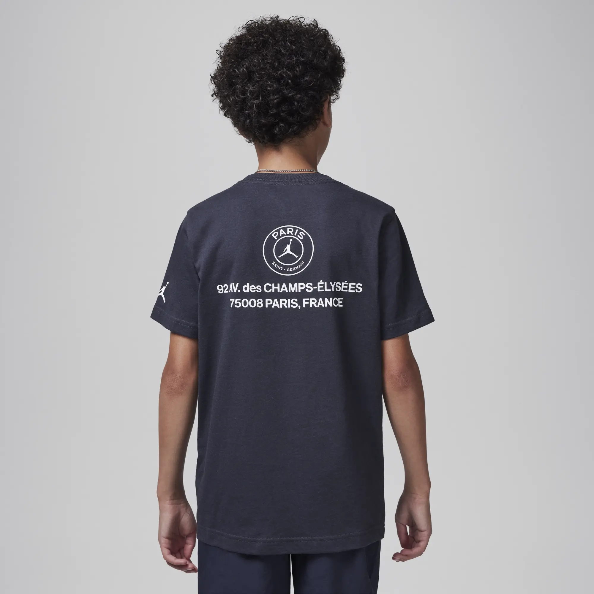 Nike Jordan Older Kids' Lightning Paris Saint-Germain T-Shirt - Black - Cotton