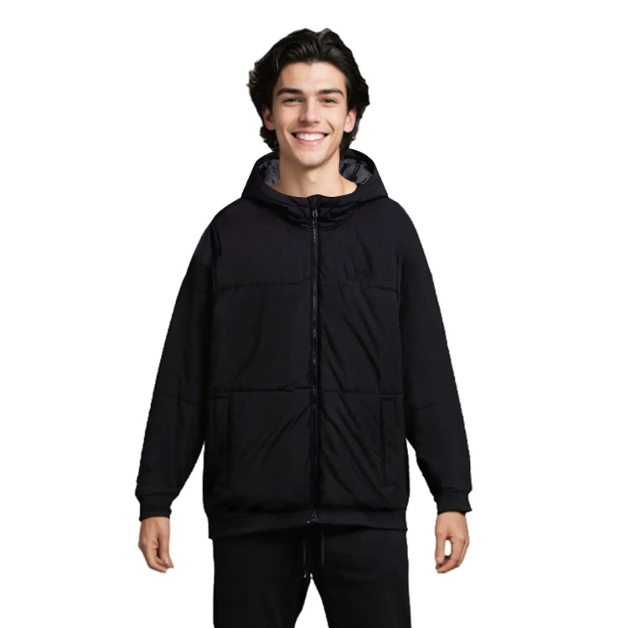 Vans Mte Norris Hooded Puffer Jacket (Black) Men Black