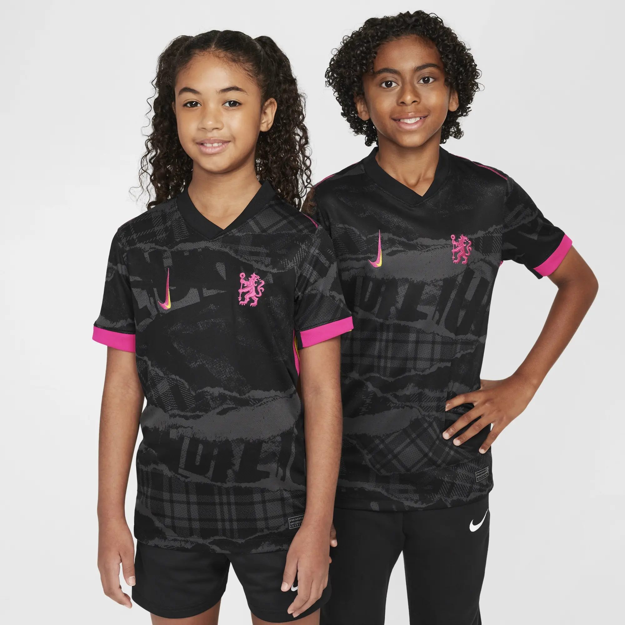 Chelsea F.C. 2024/25 Stadium Third Older Kids' Nike Dri-FIT Football Replica Shirt - Grey - Polyester
