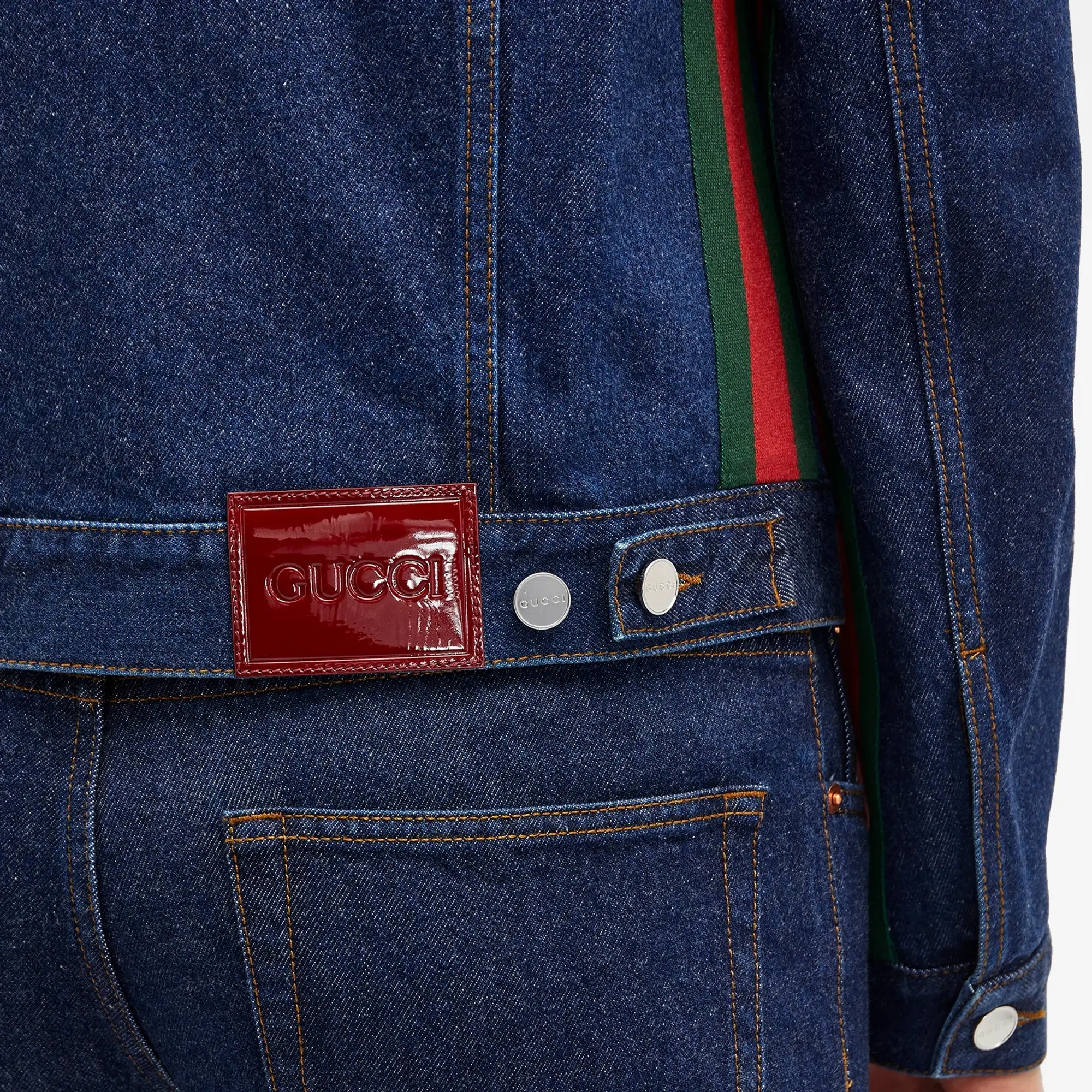 Gucci Men's Denim Jacket Indigo