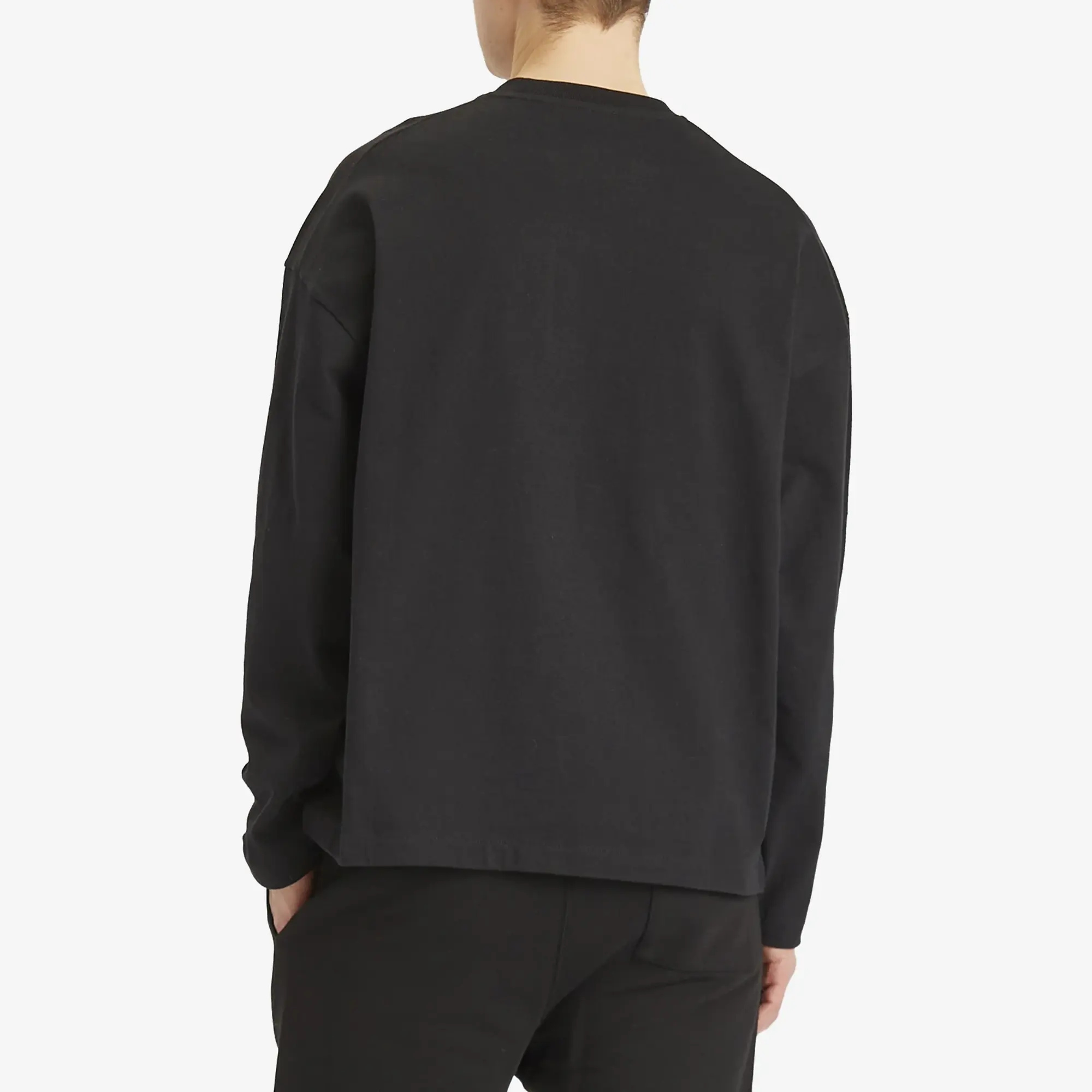 Jil Sander Men's Logo Long Sleeve T-Shirt Black