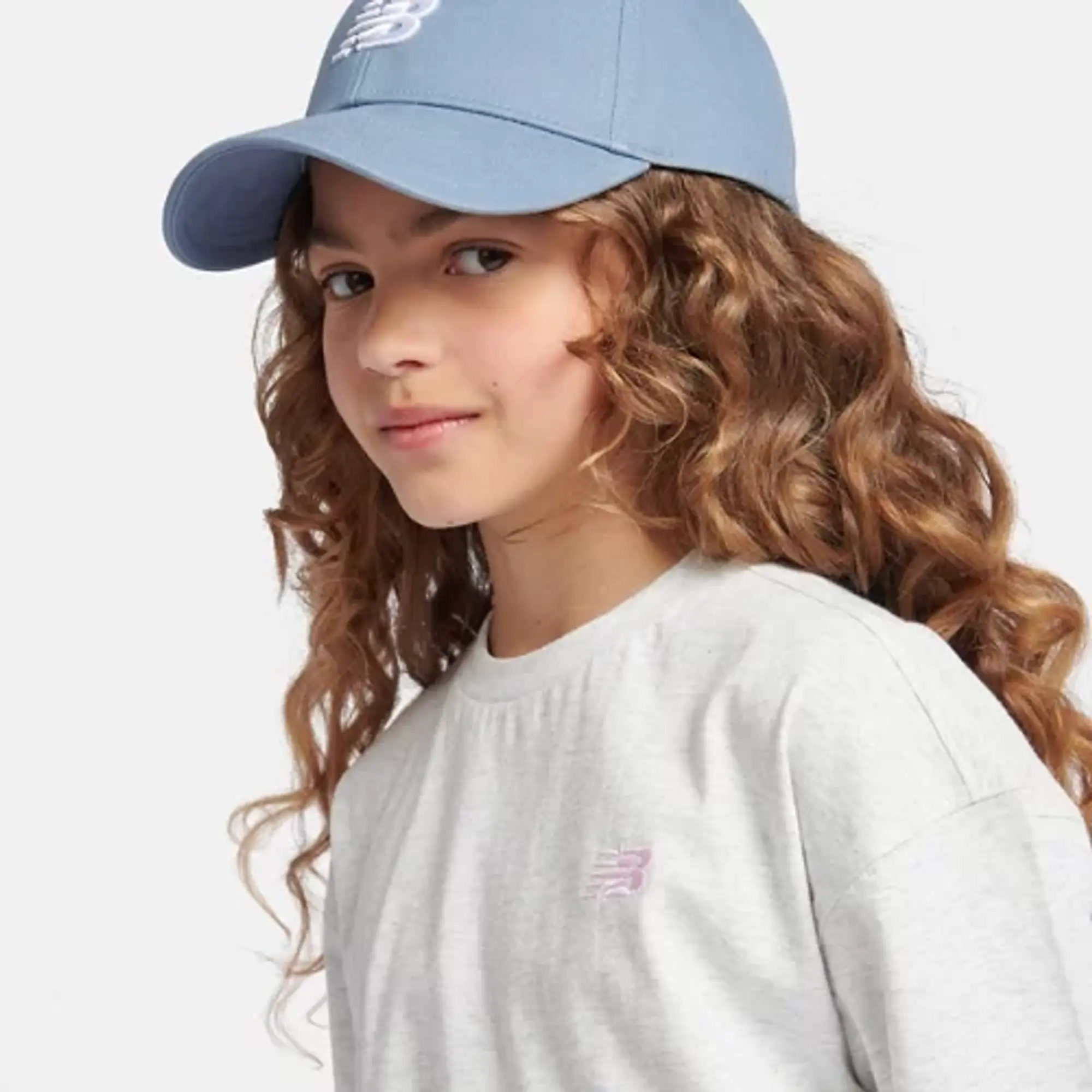 New Balance Kids' Cotton Logo T-Shirt, Ash Heather