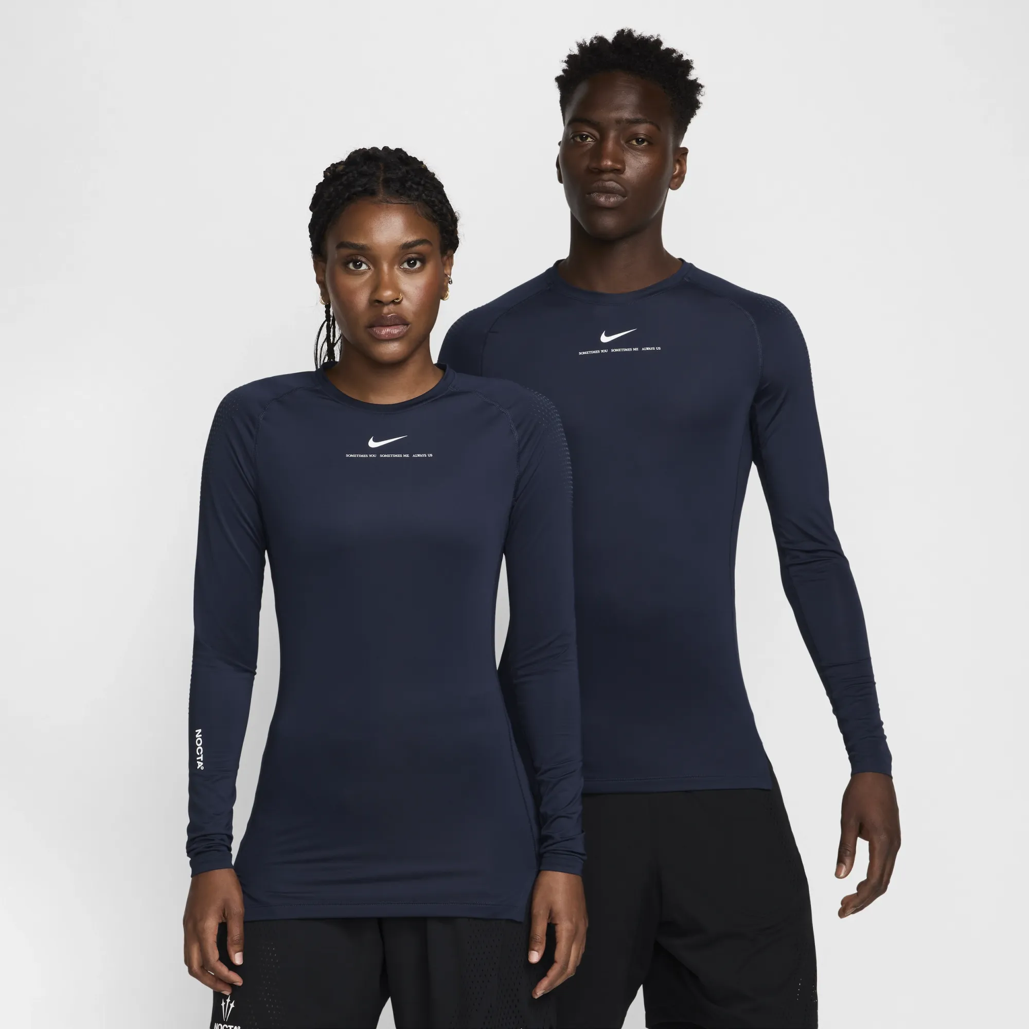 ウェア NOCTA Long-Sleeve Base Layer Basketball Nike NOCTA Men's Long-Sleeve Base Layer Basketball Top - Blue
