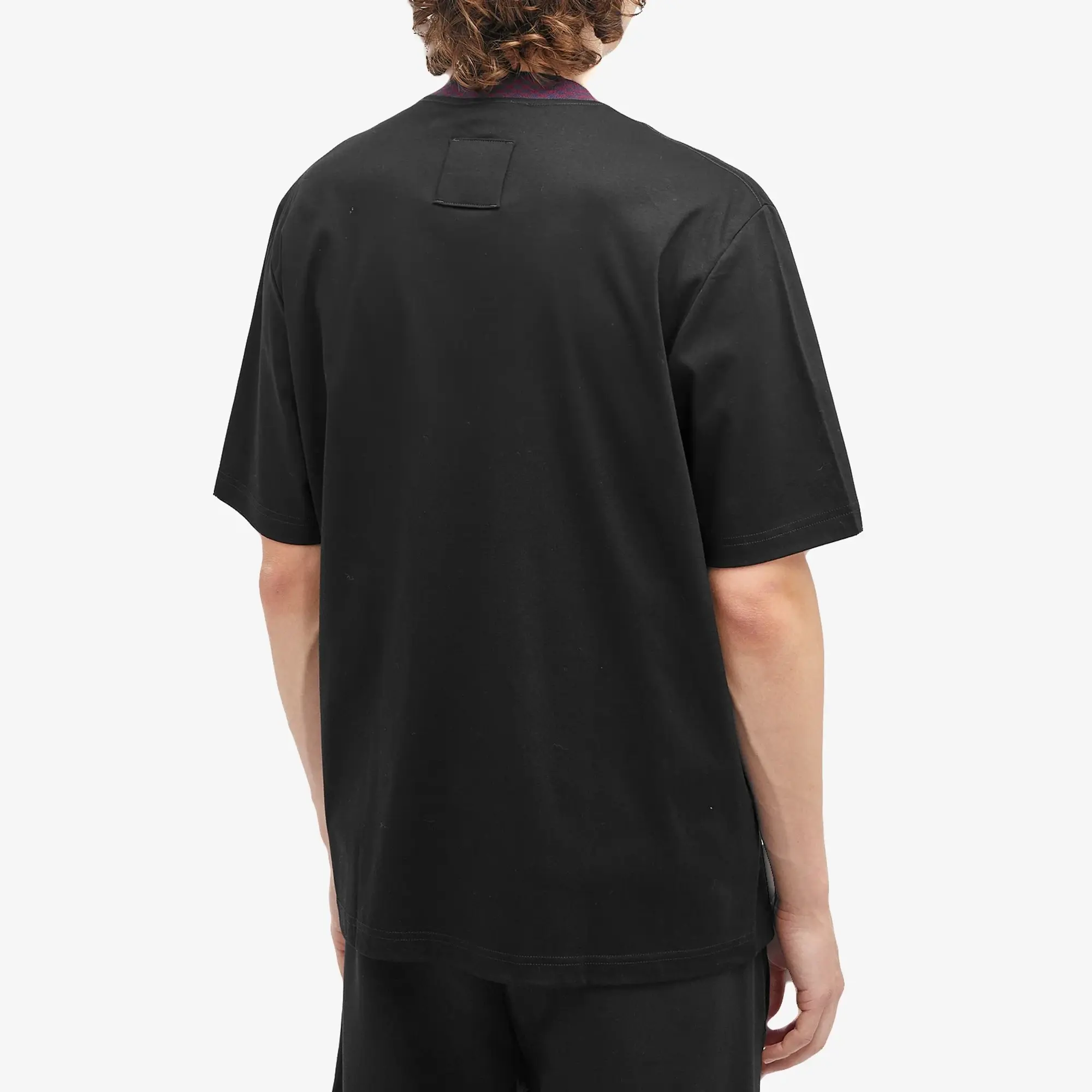 Lanvin Men's Curb Mohair Logo T-Shirt Black