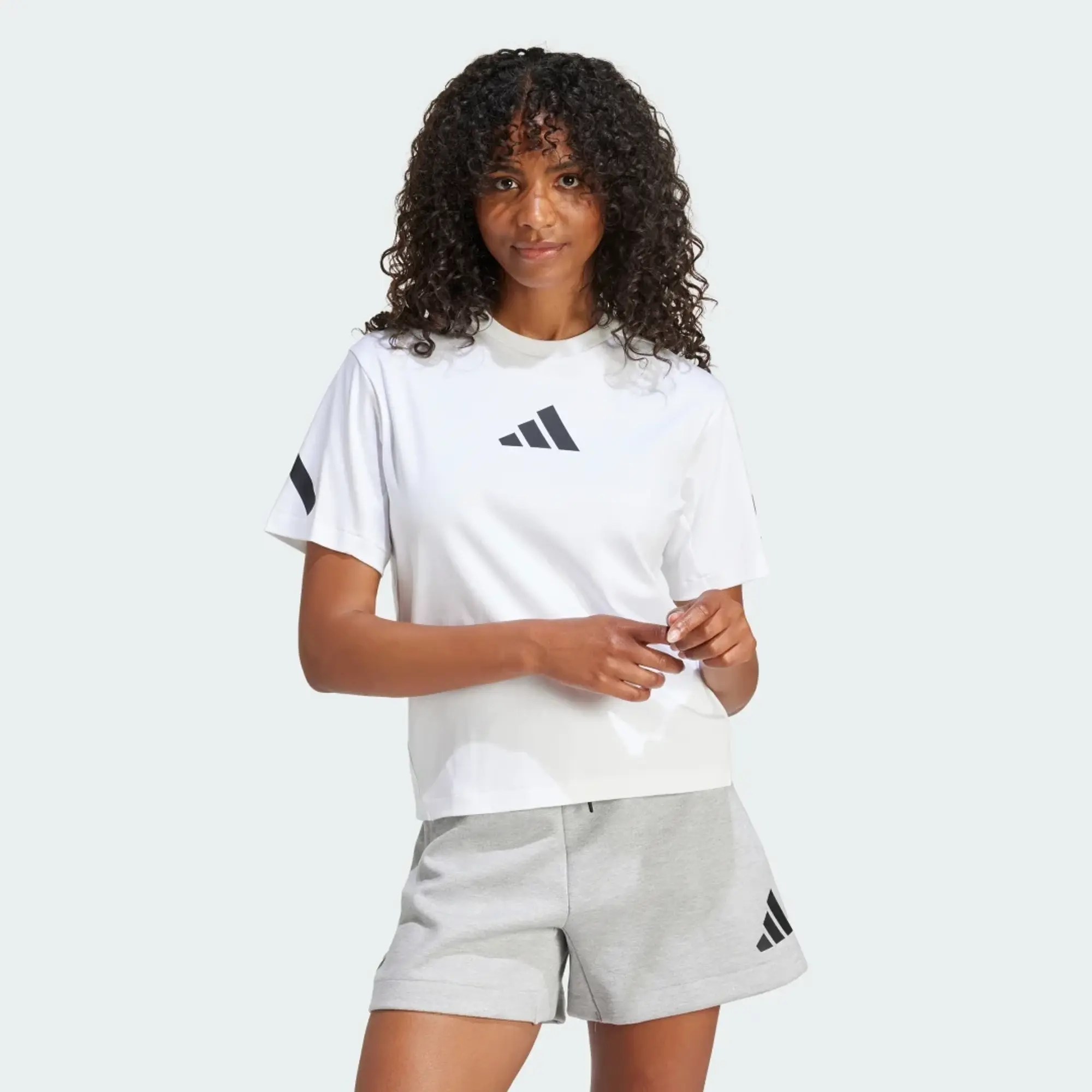 Manchester United x adidas Womens Z.N.E. T-Shirt White