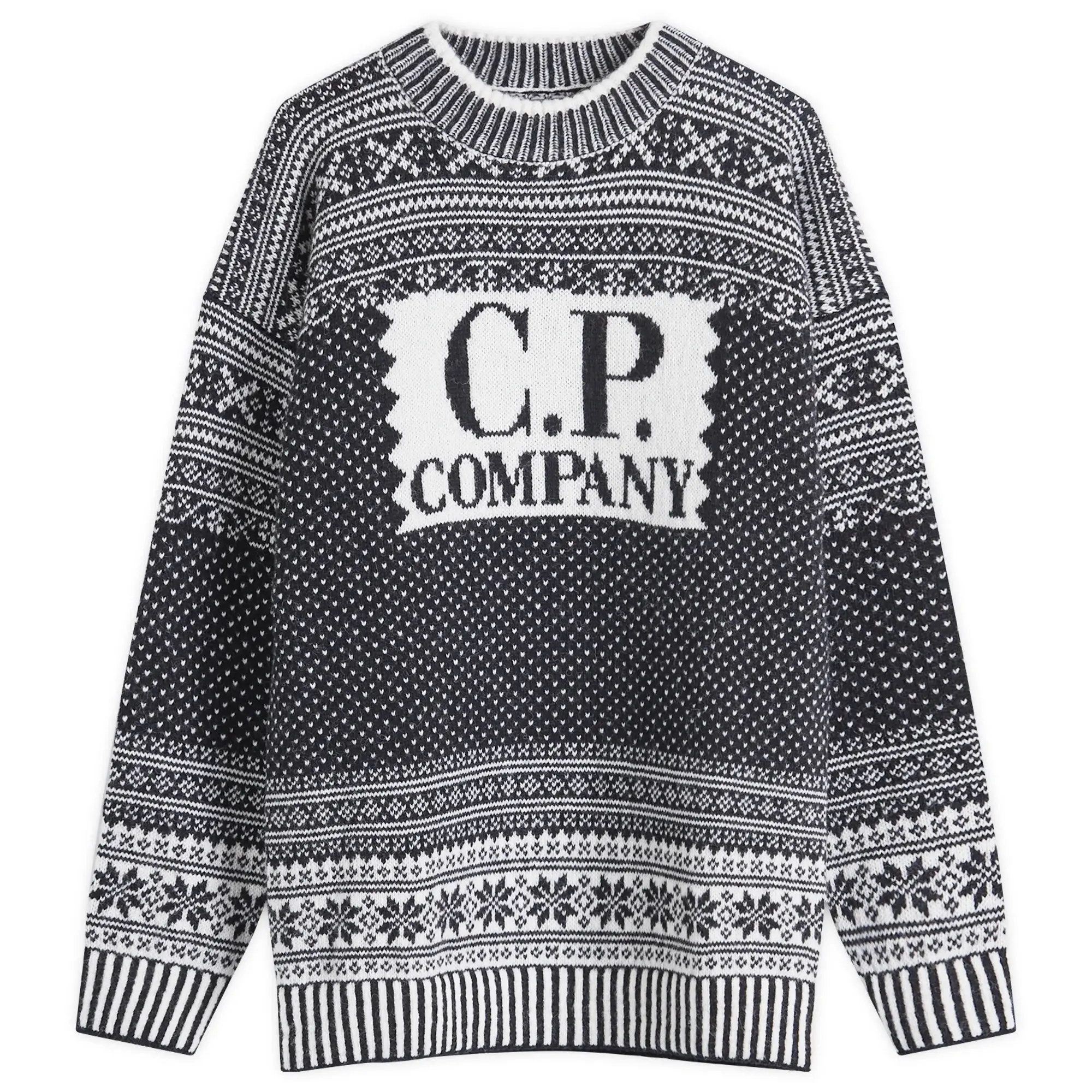 C.P. Company Men's Lambswool Crew Knit Multi