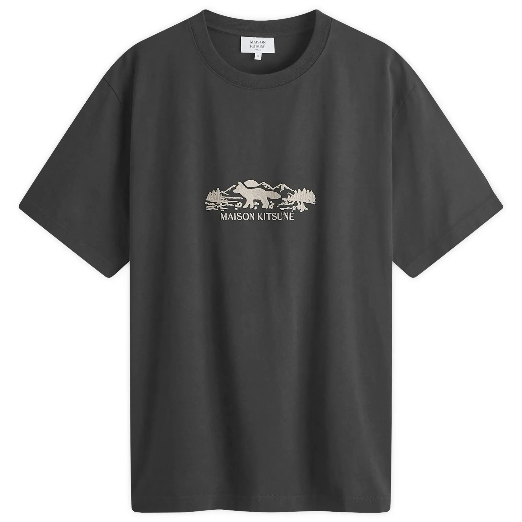 Maison Kitsuné Maison Kitsune Outdoor Profile Fox Comfort T-Shirt Black