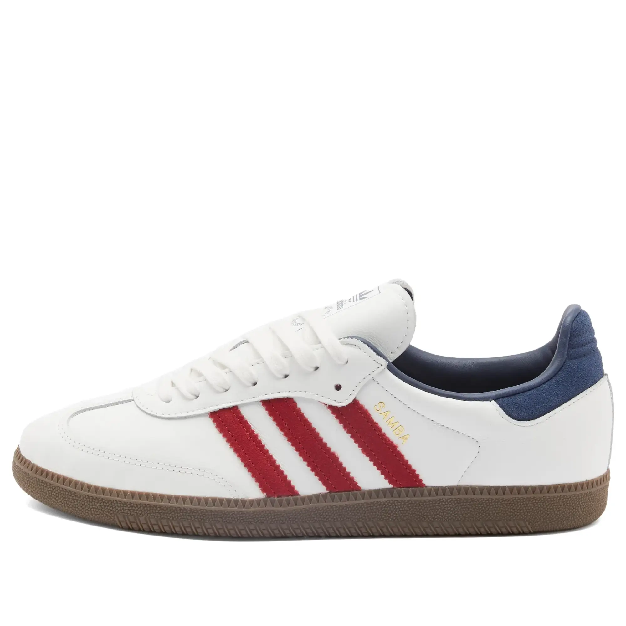 Adidas Originals Samba Og Trainers In White And Red