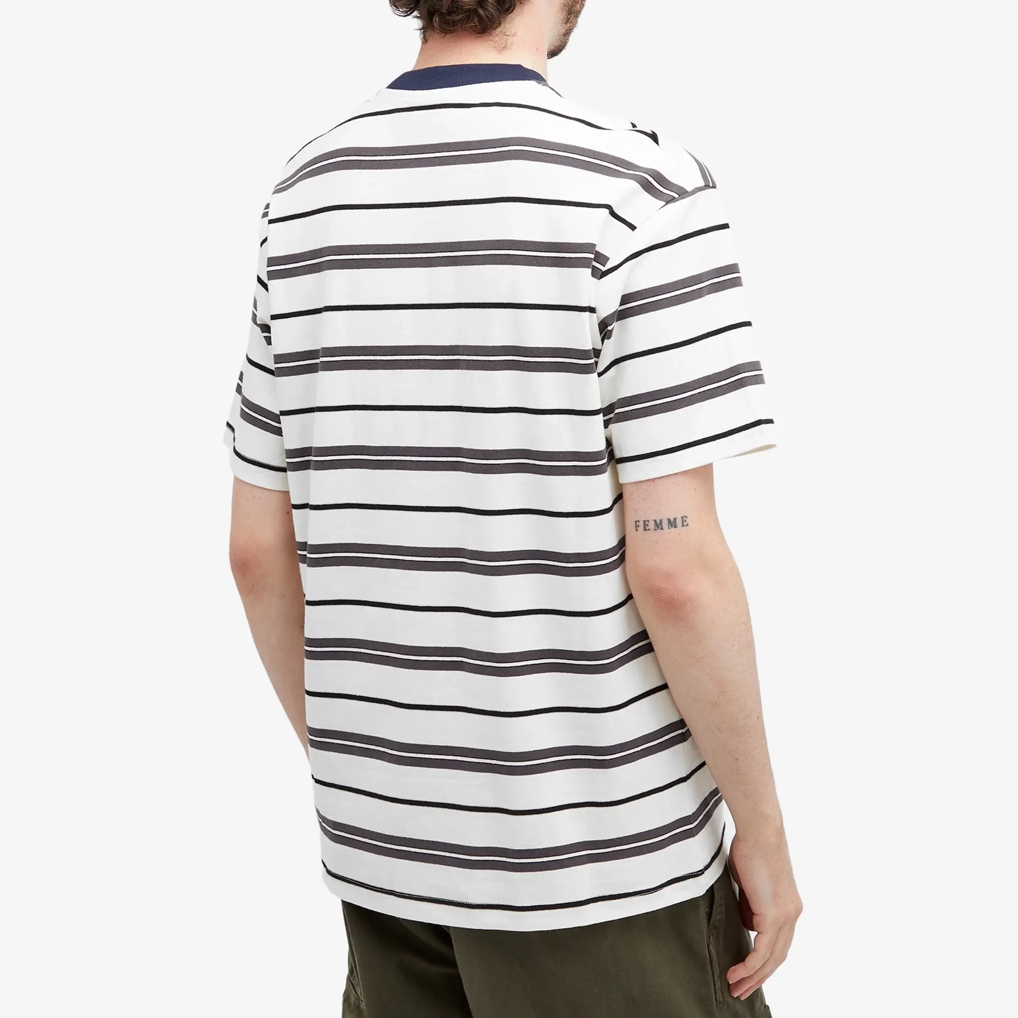 Butter Goods Men's Bryce Stripe T-Shirt White