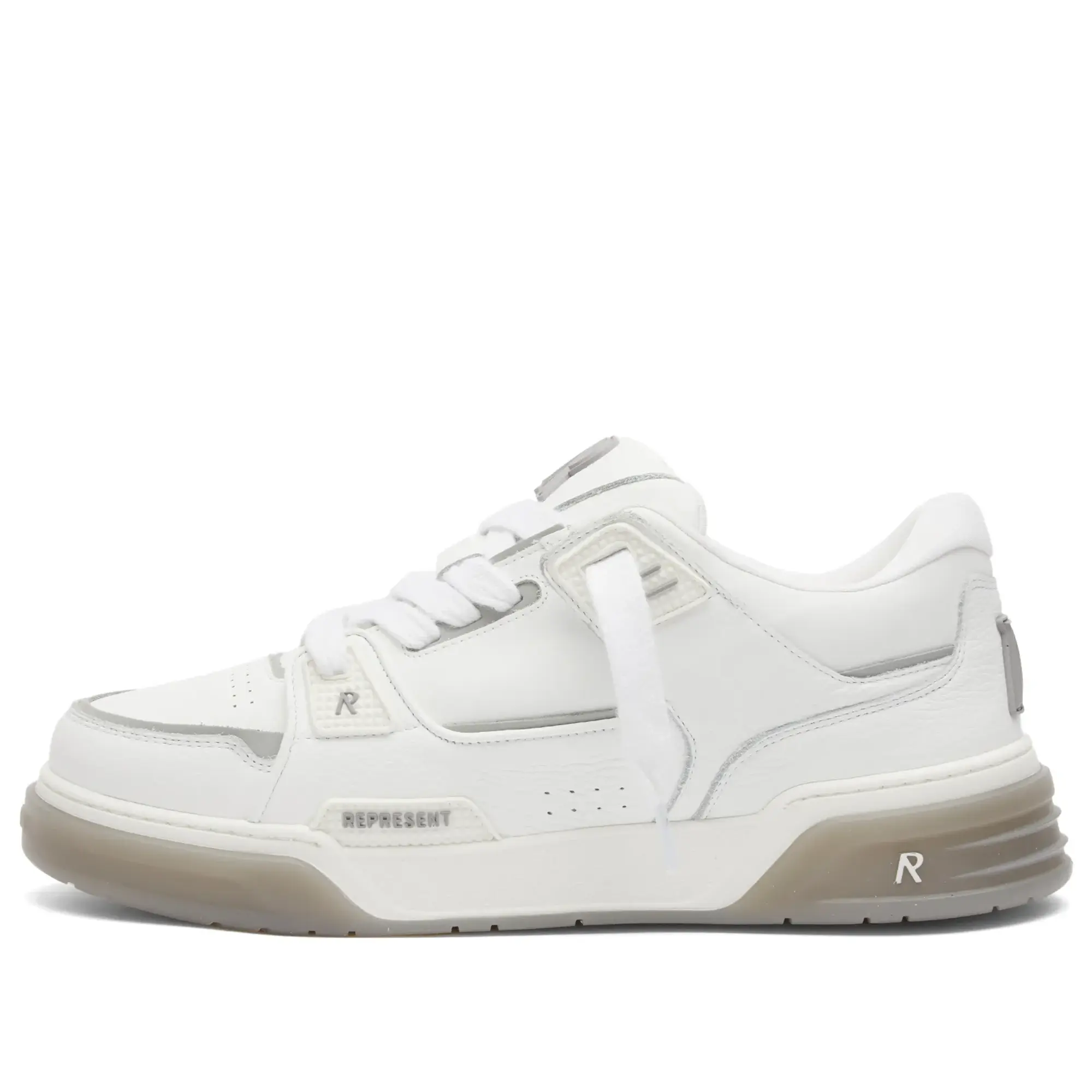 Represent Men's Studio Sneaker White Grey