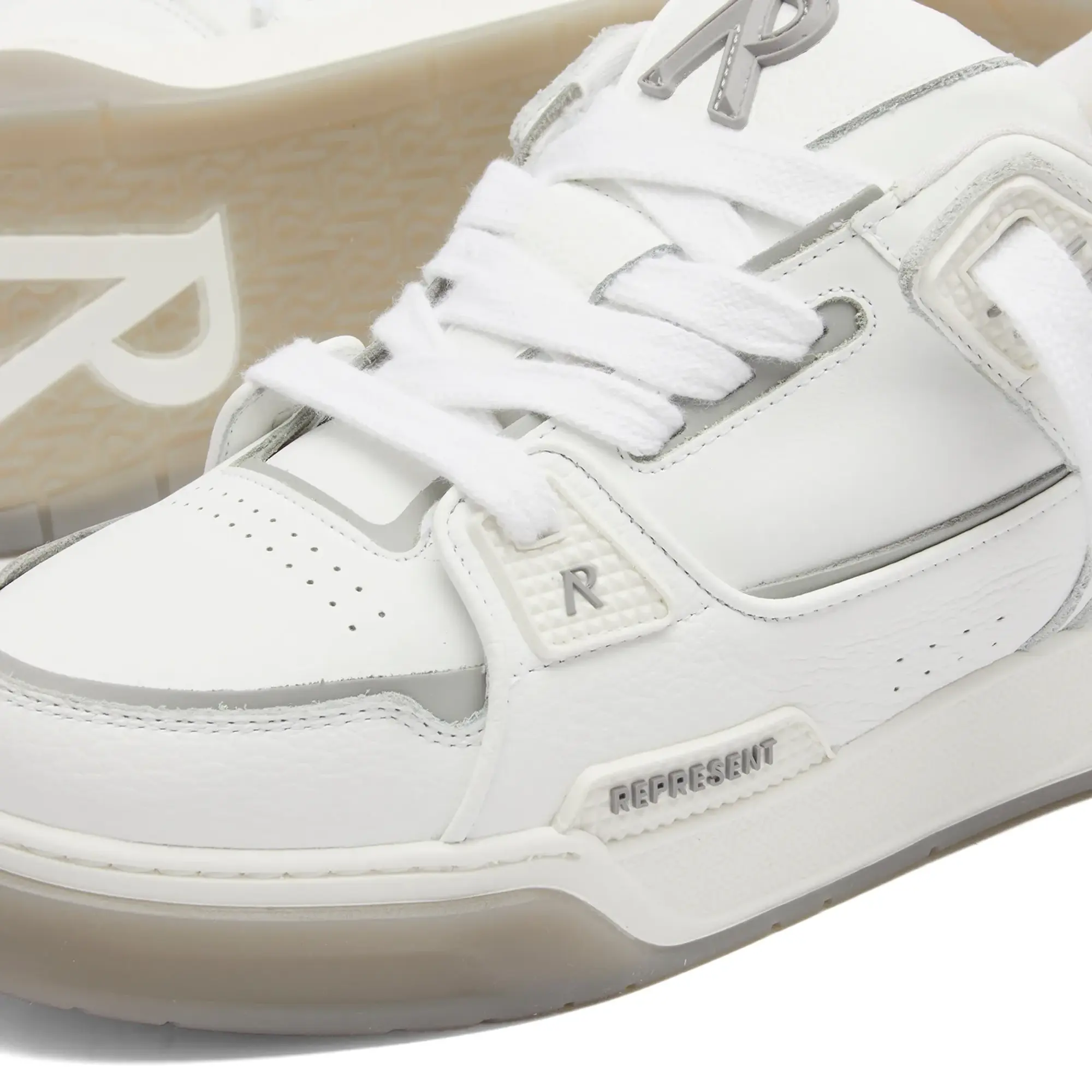 Represent Men's Studio Sneaker White Grey